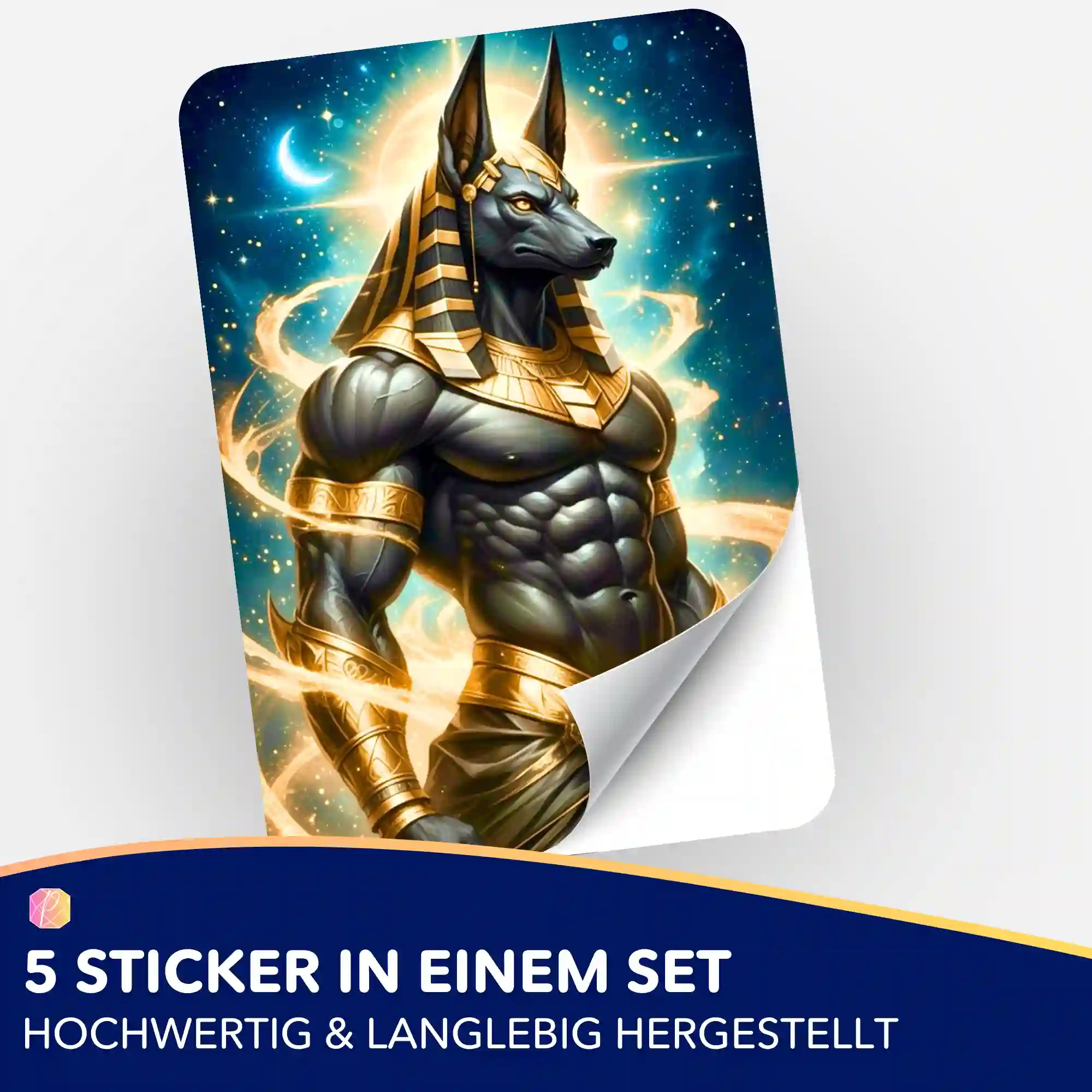 Aufkleber 5er-Set - Anubis - Image 2