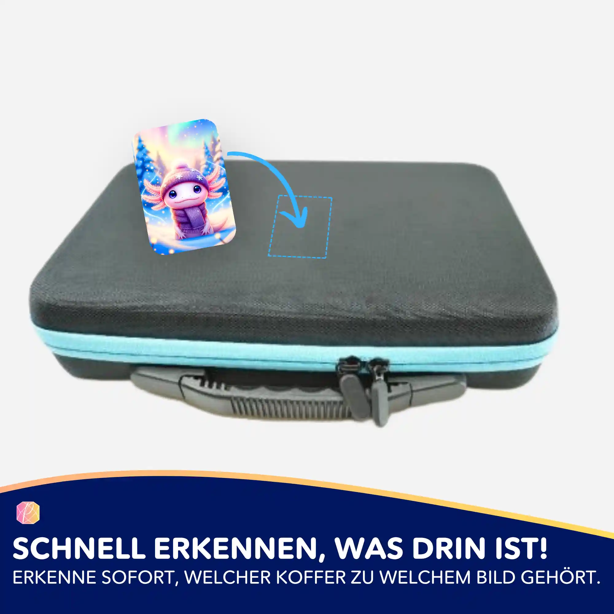Aufkleber 5er-Set - Axolotl im Urlaub - Image 4