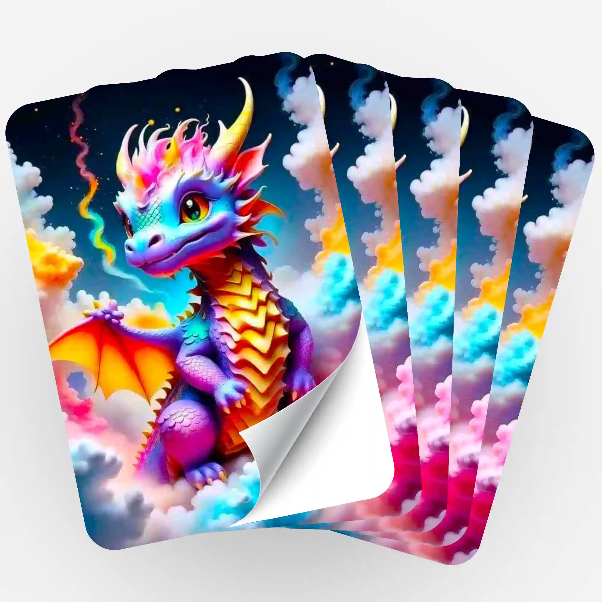 Aufkleber 5er-Set - Baby Dragon
