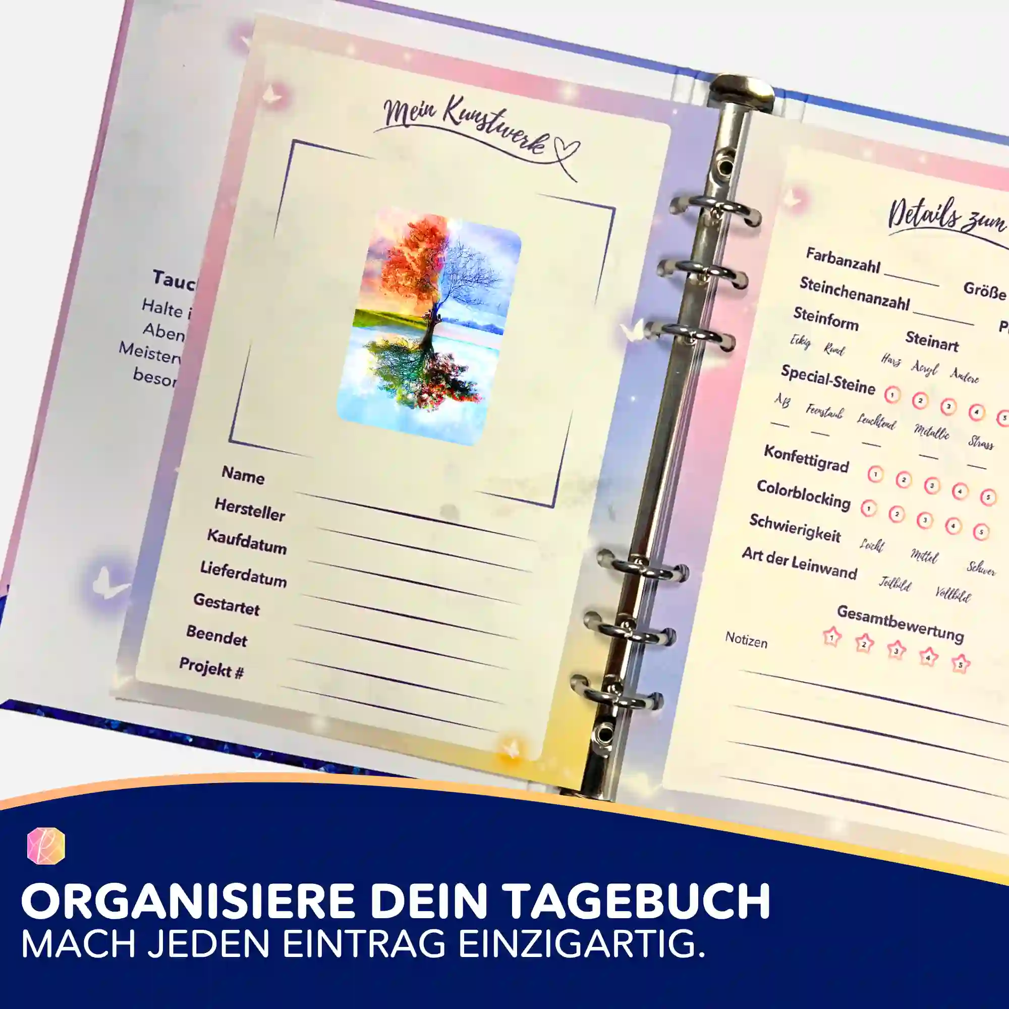 Aufkleber 5er-Set - Baum der 4 Jahreszeiten MINI - Image 3