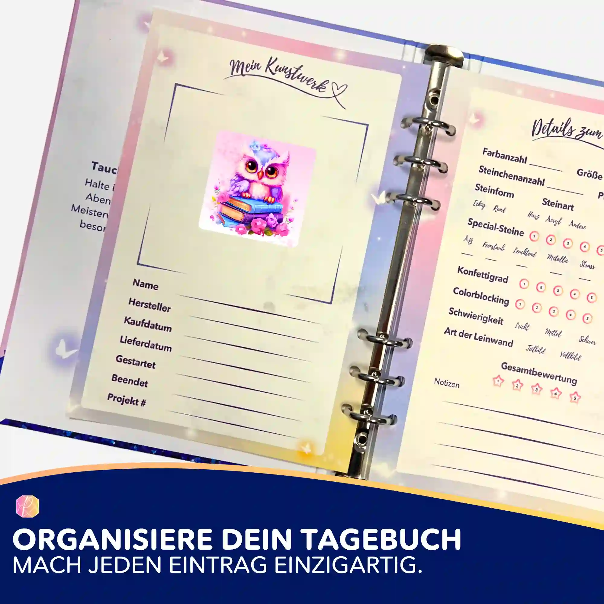 Aufkleber 5er-Set - Büchereule - Image 3