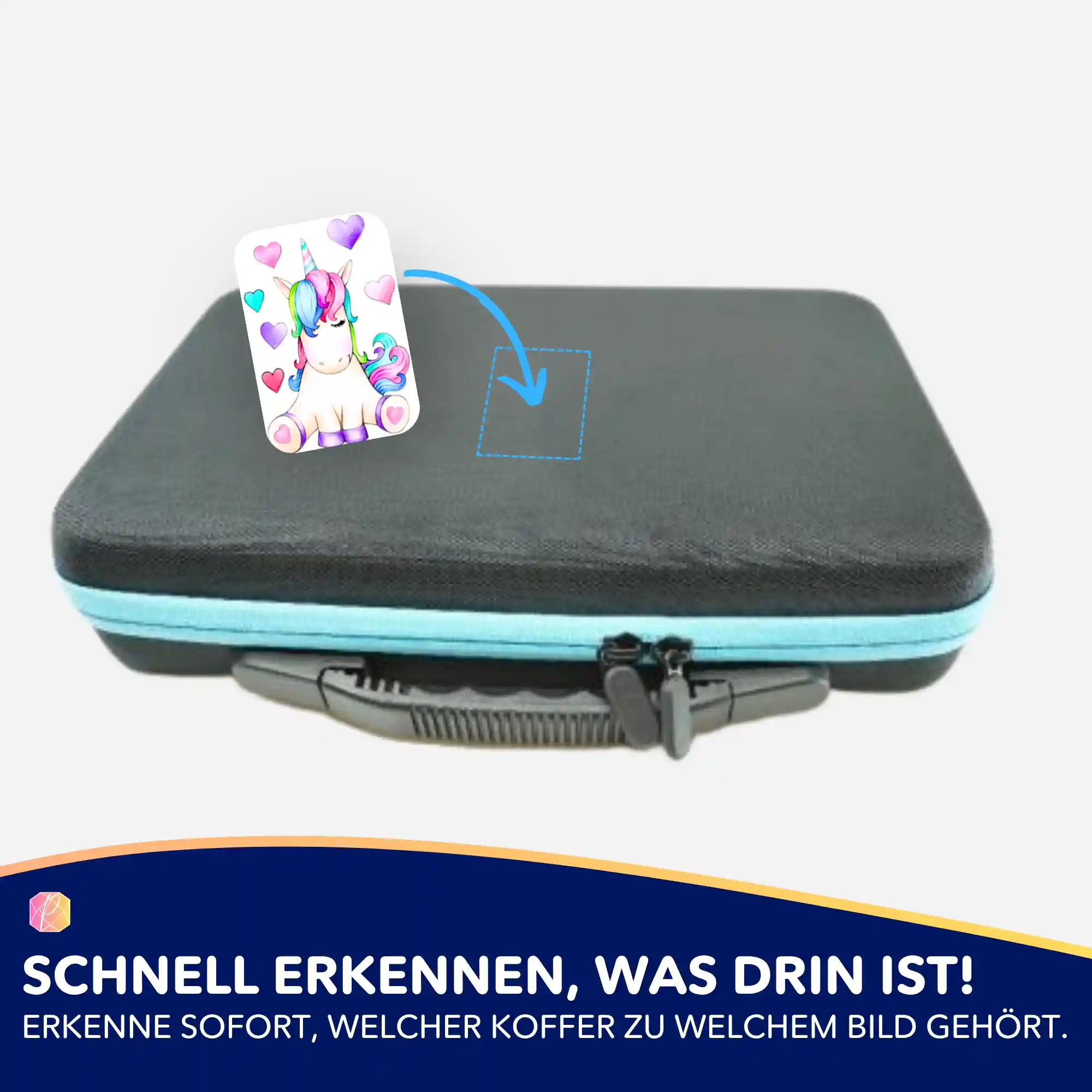 Aufkleber 5er-Set - Buntes Einhorn - Image 4