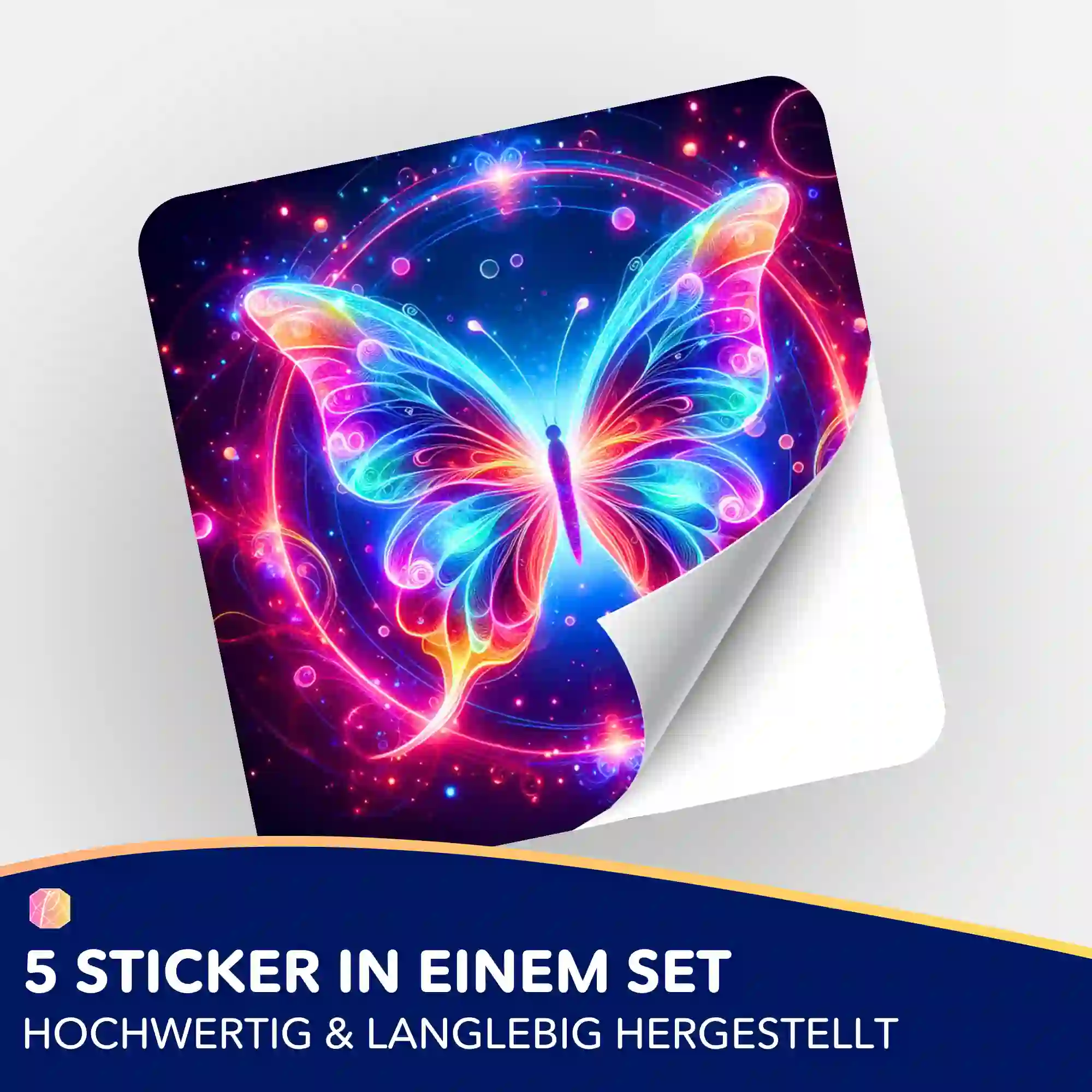Aufkleber 5er-Set - Circle of Butterfly - Image 2