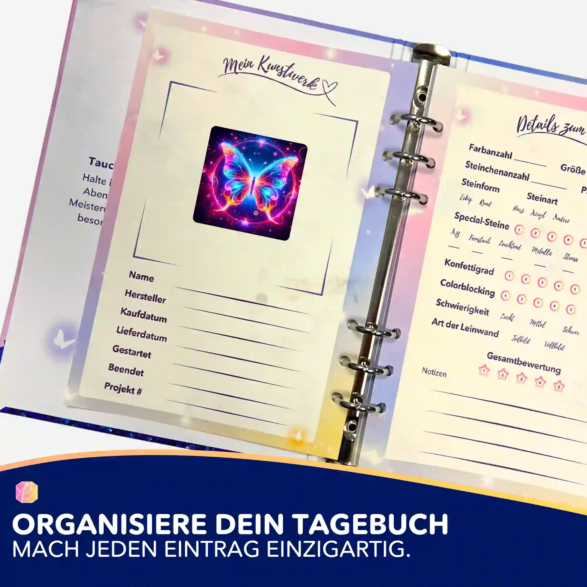 Aufkleber 5er-Set - Circle of Butterfly - Image 3