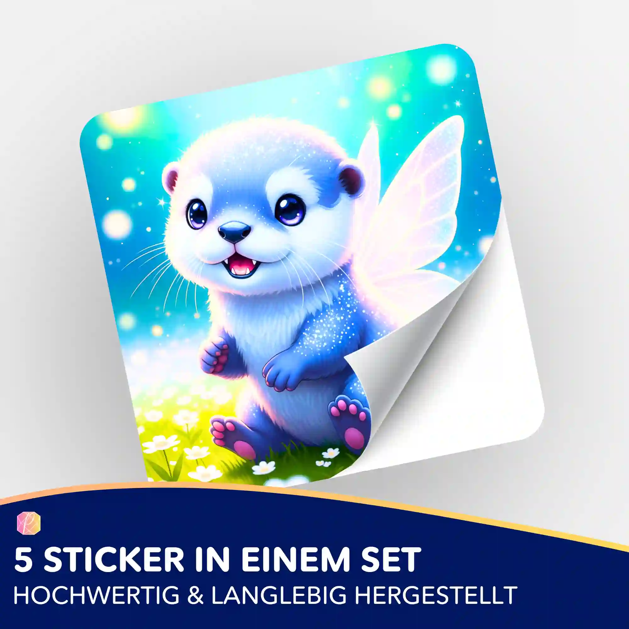 Aufkleber 5er-Set - Der kleine Feenotter Mira - Image 2