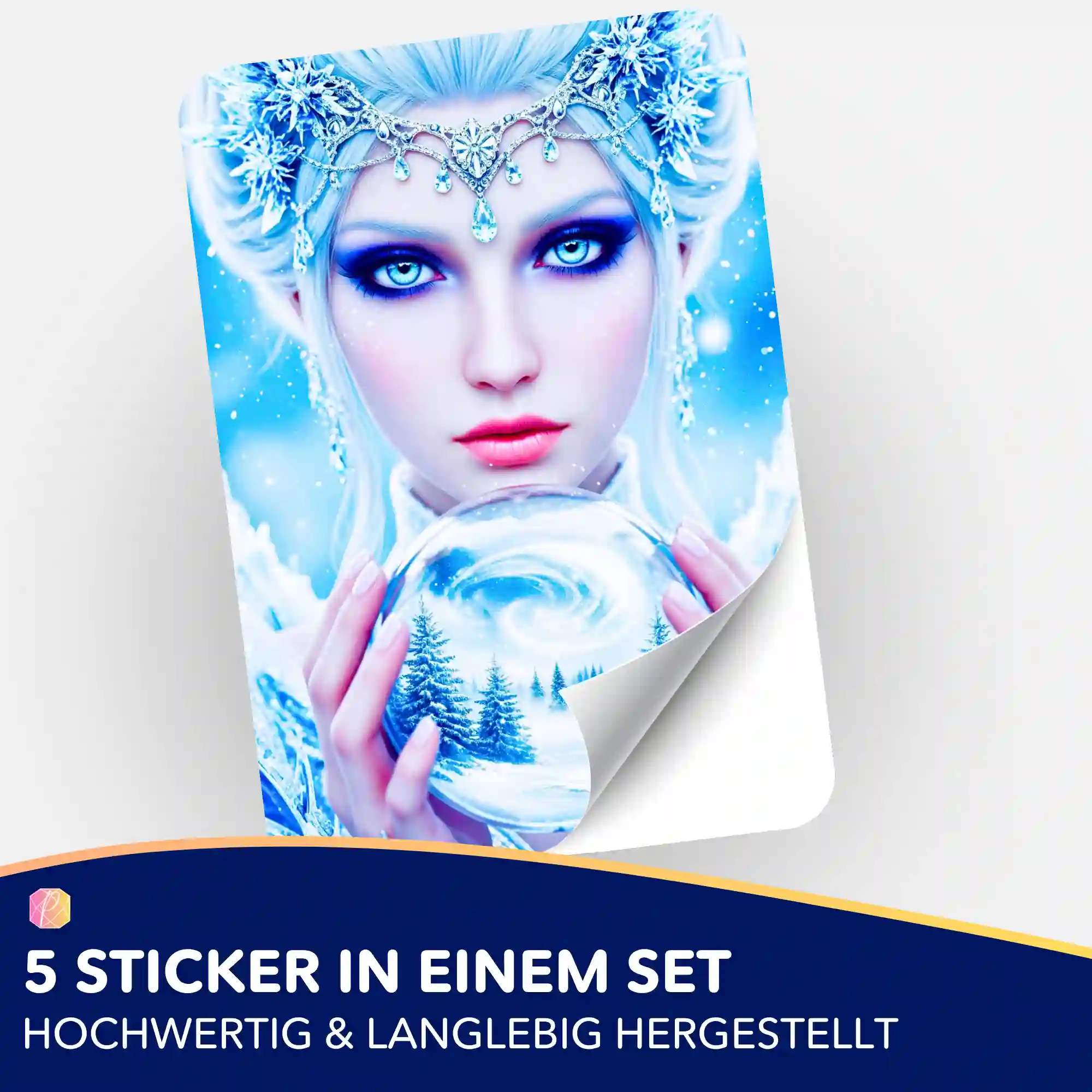 Aufkleber 5er-Set - Eiskönigin - Image 2