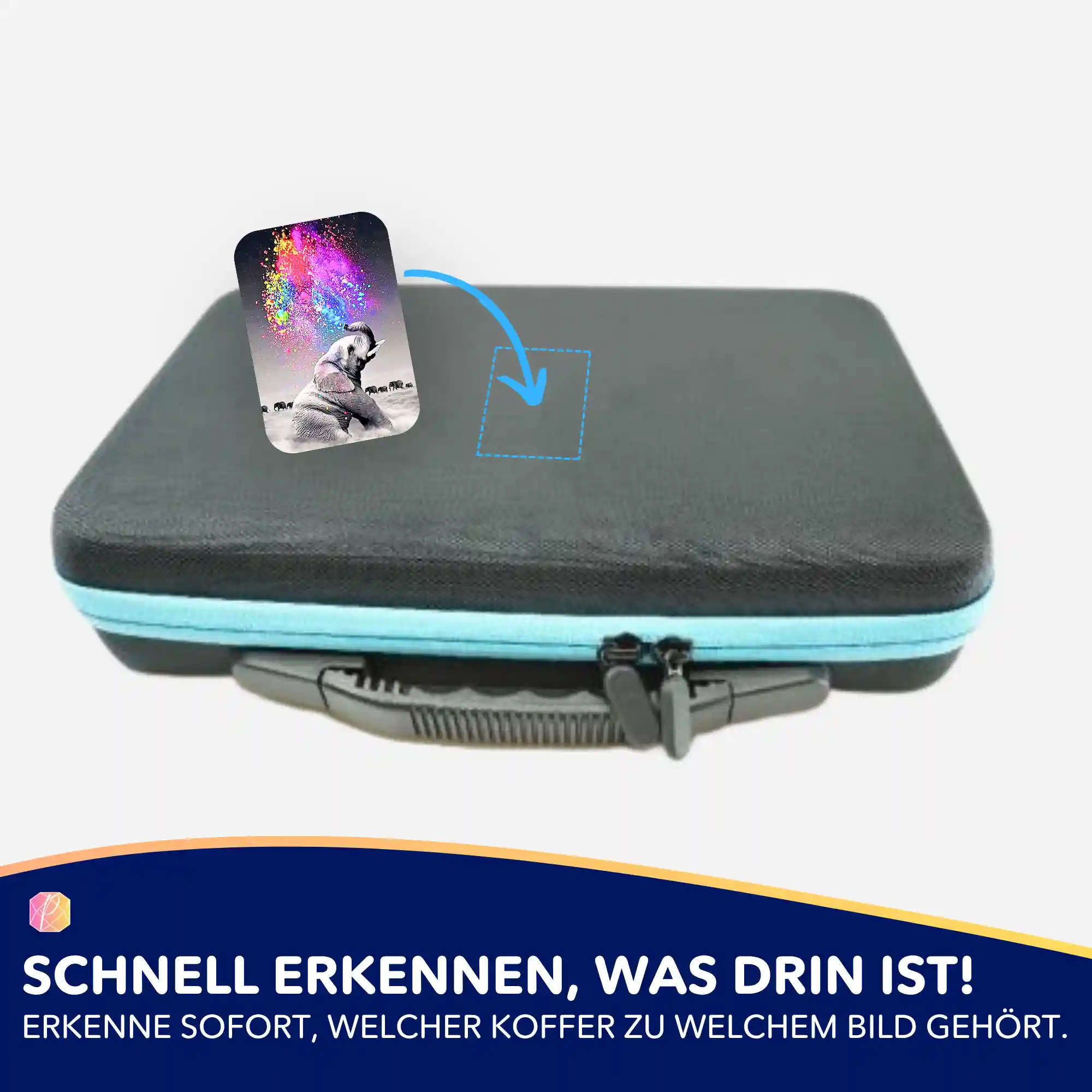 Aufkleber 5er-Set - Elefant "Farbenspiel" - Image 4