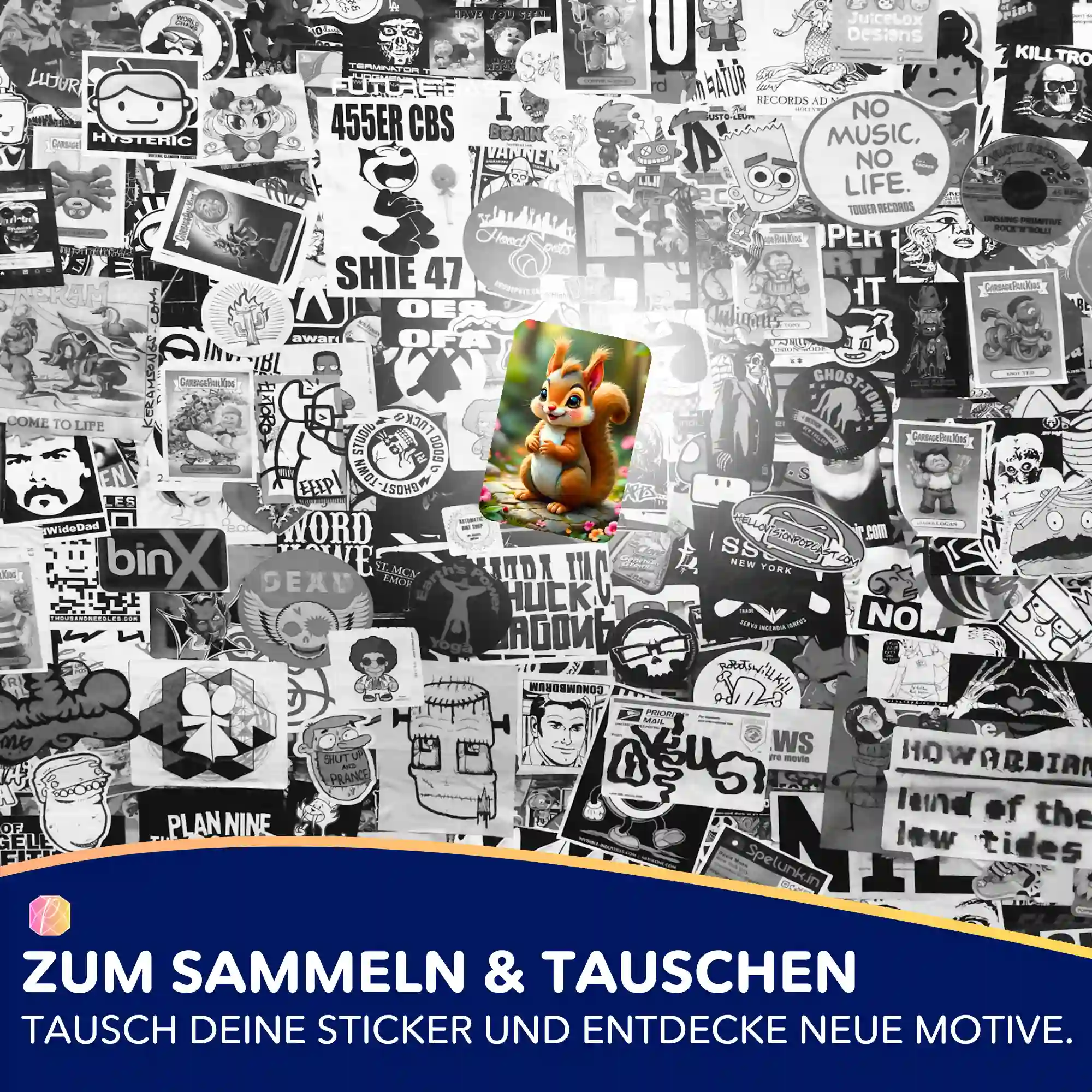 Aufkleber 5er-Set - Elvis Eichhörnchen - Image 5