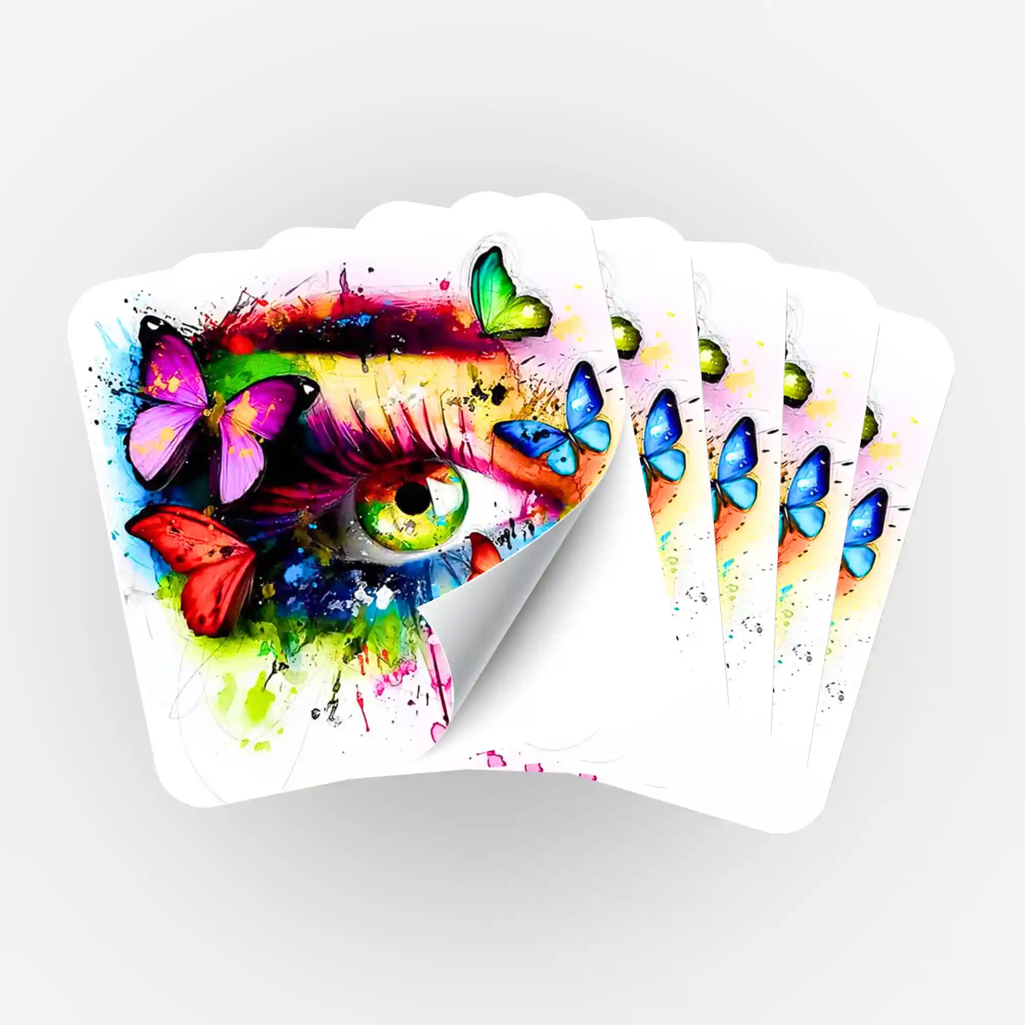 Aufkleber 5er-Set - Eye of Butterflies