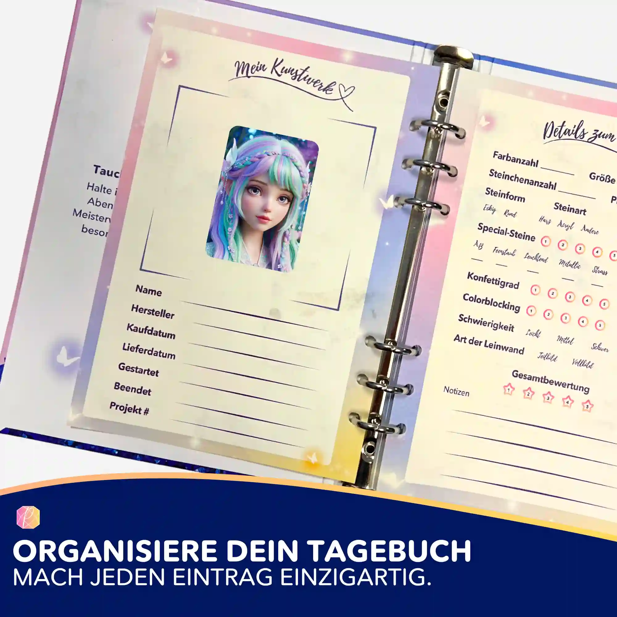 Aufkleber 5er-Set - Feenprinzessin Elara - Image 3