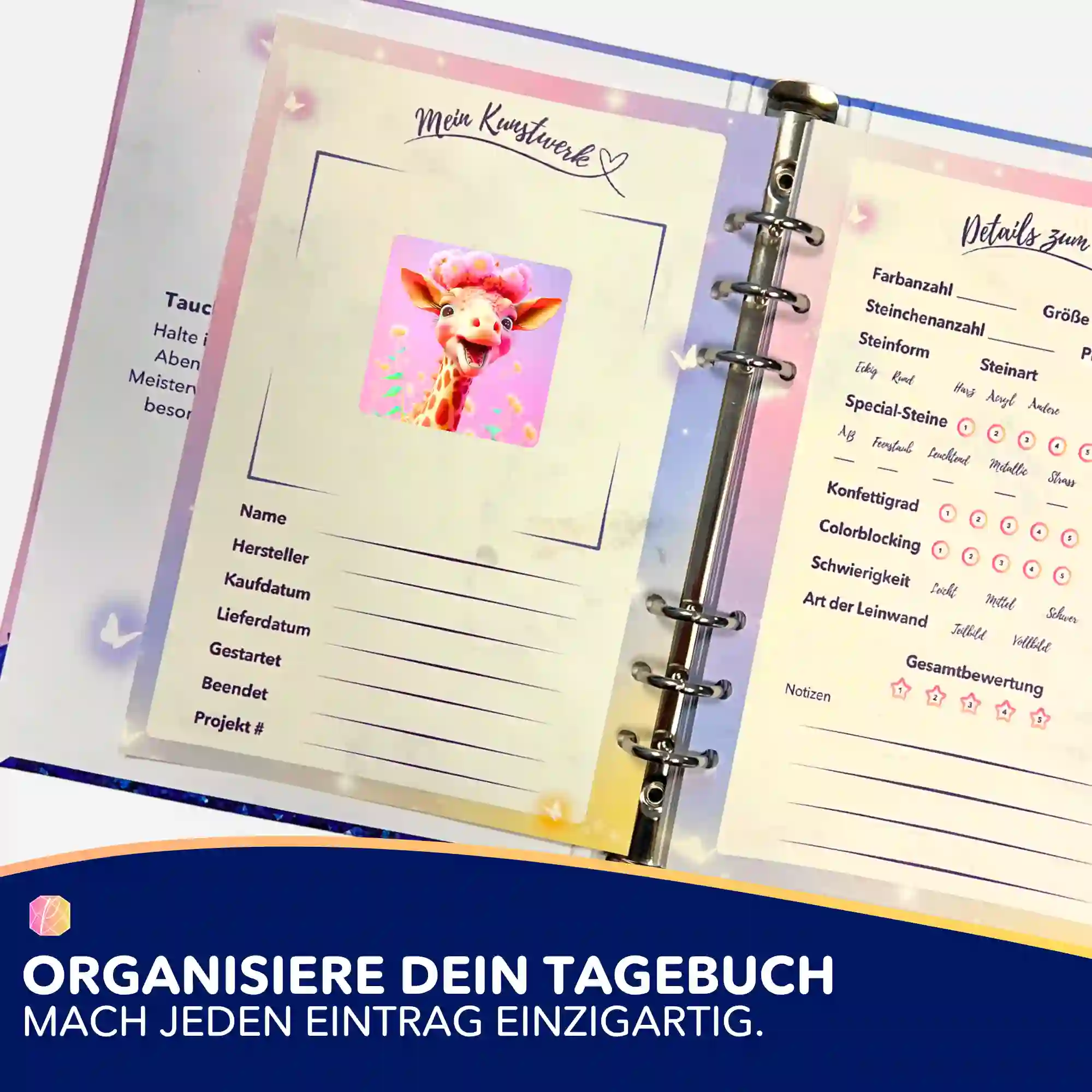 Aufkleber 5er-Set - Fröhliche Giraffe - Image 3