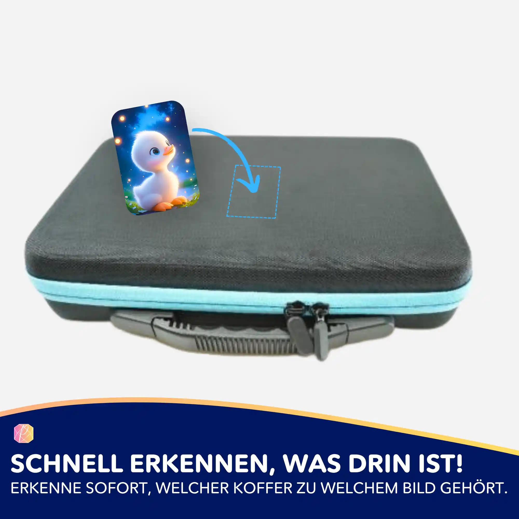 Aufkleber 5er-Set - Glitzer Entlein - Image 4