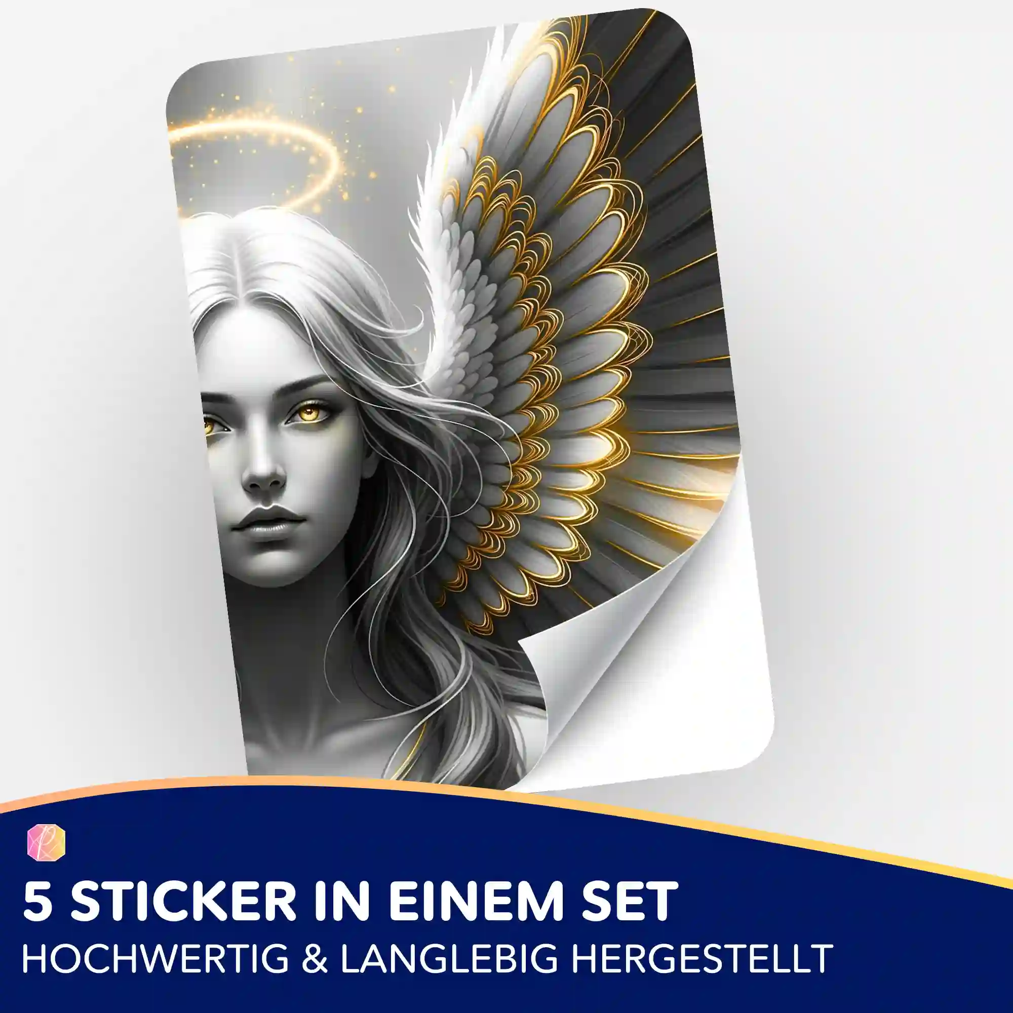 Aufkleber 5er-Set - Golden Angel - Image 2