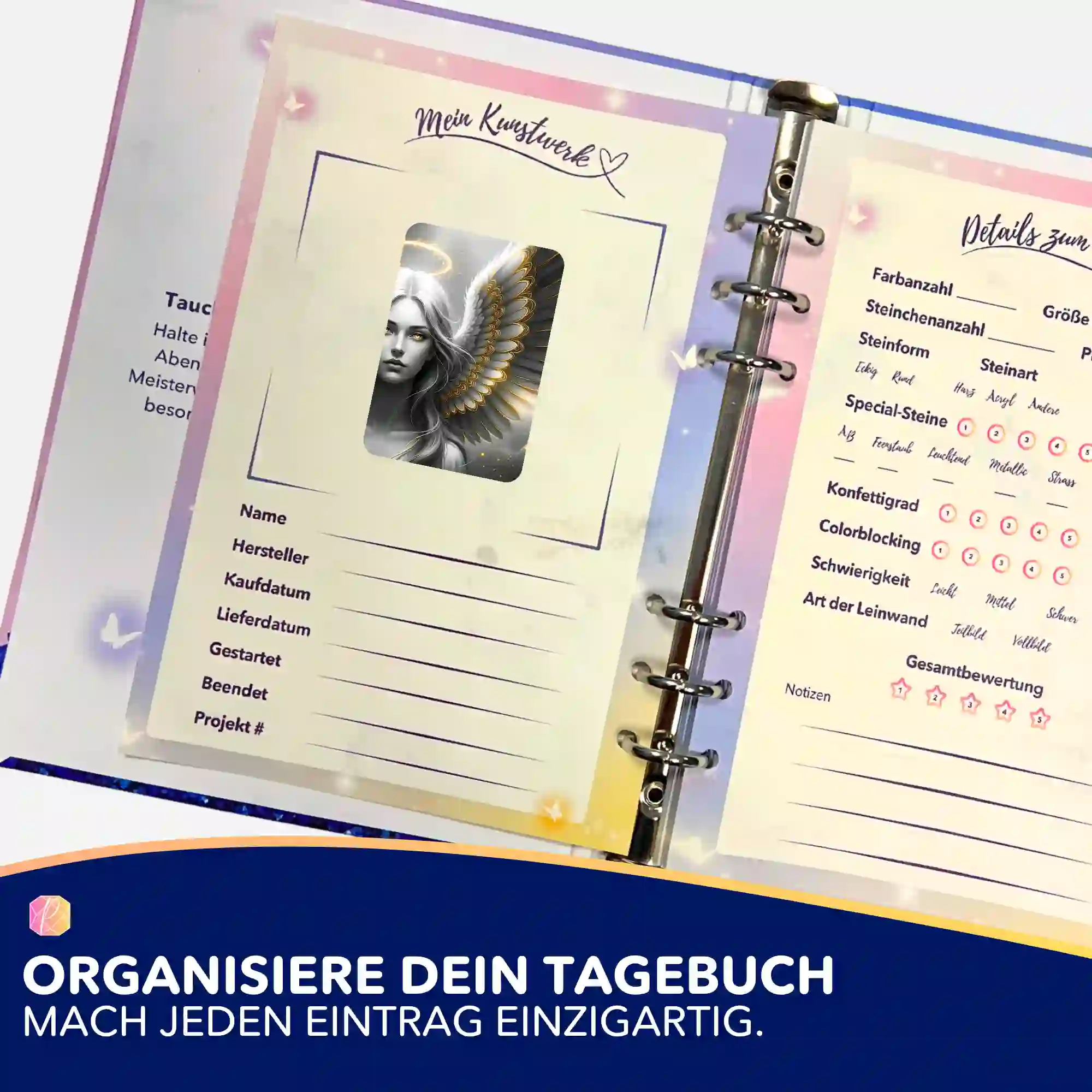 Aufkleber 5er-Set - Golden Angel - Image 3