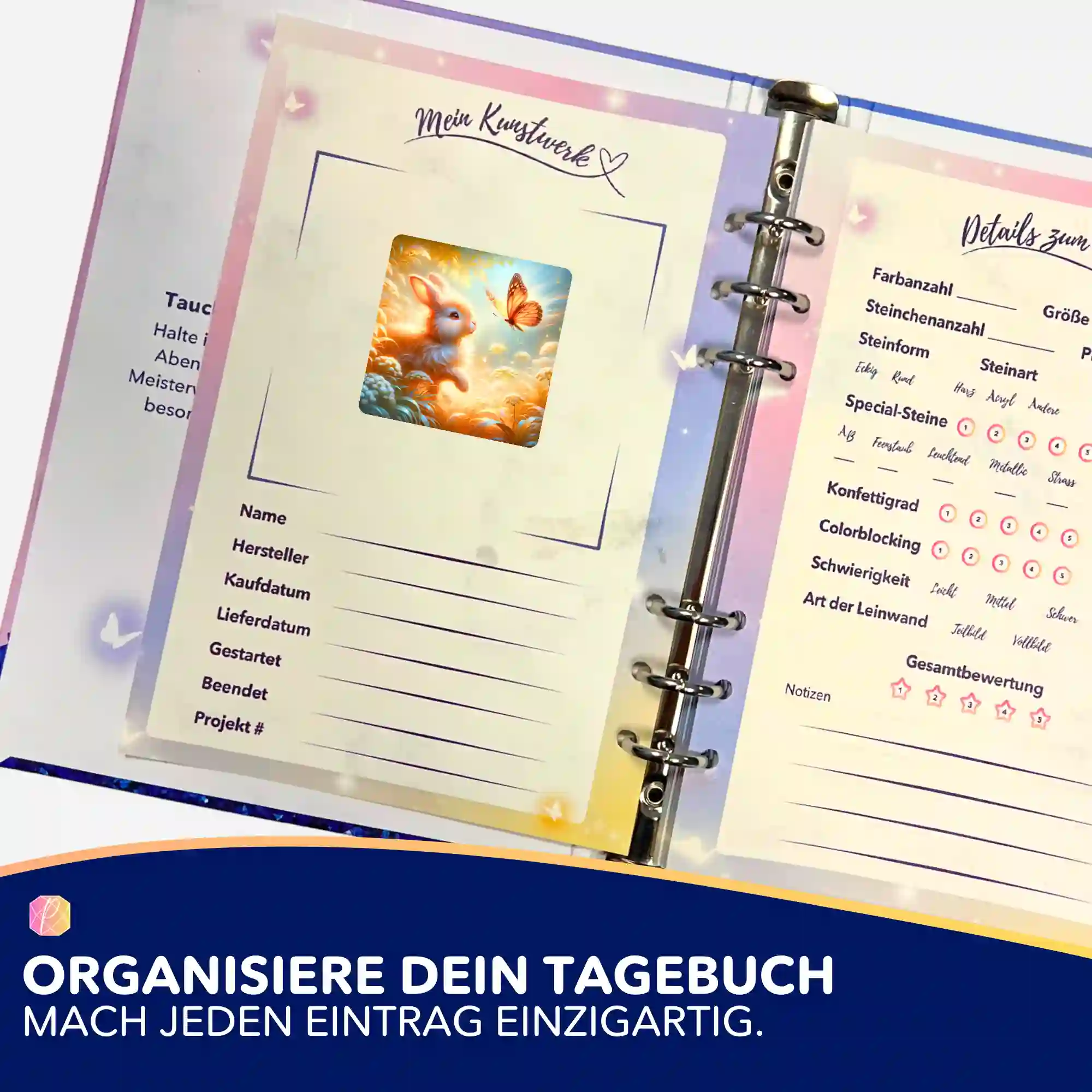 Aufkleber 5er-Set - Häschenfreunde - Image 3