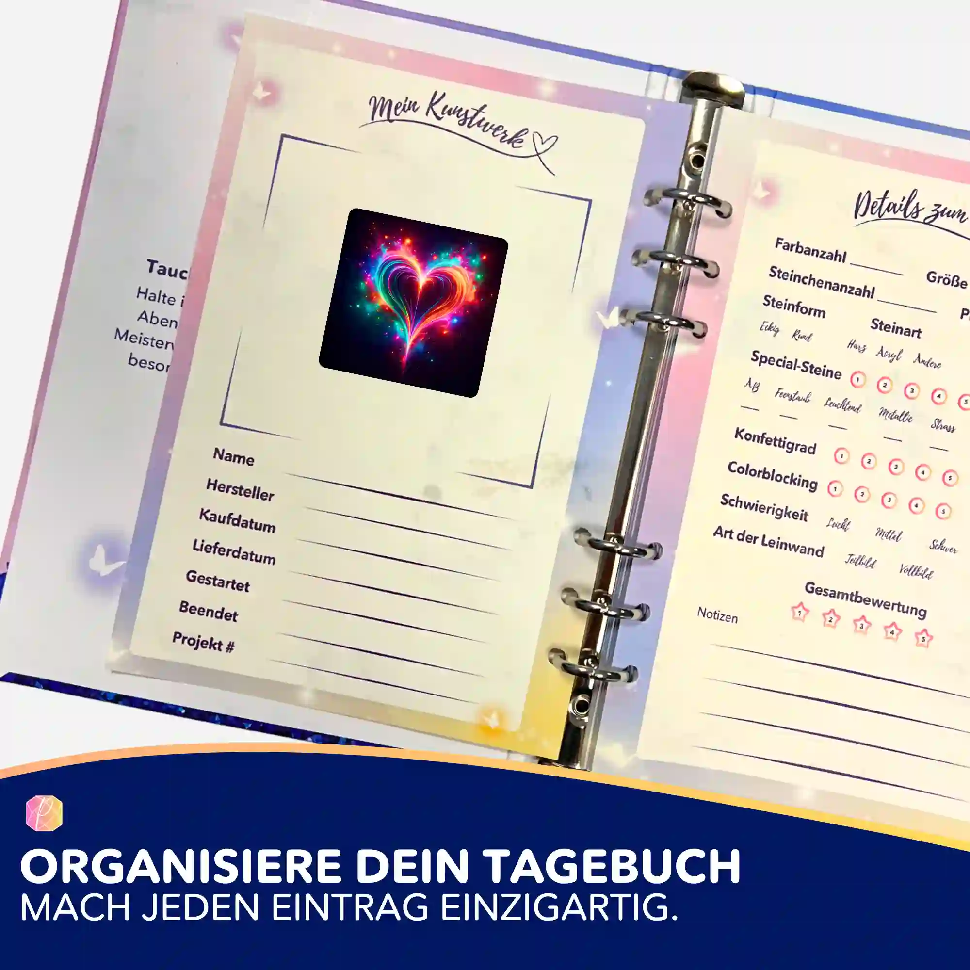 Aufkleber 5er-Set - Herzflimmern - Image 3