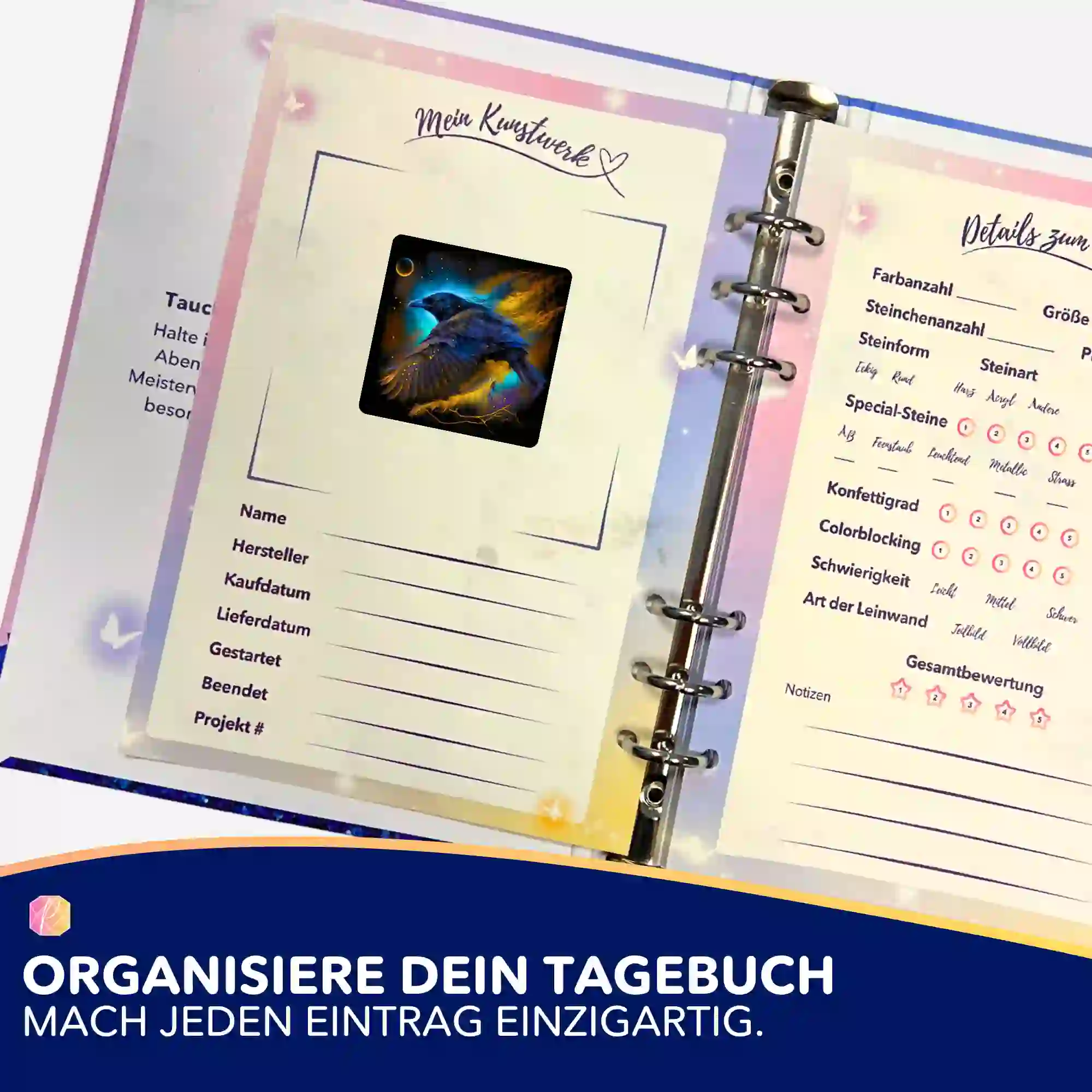 Aufkleber 5er-Set - Hexenrabe - Image 3