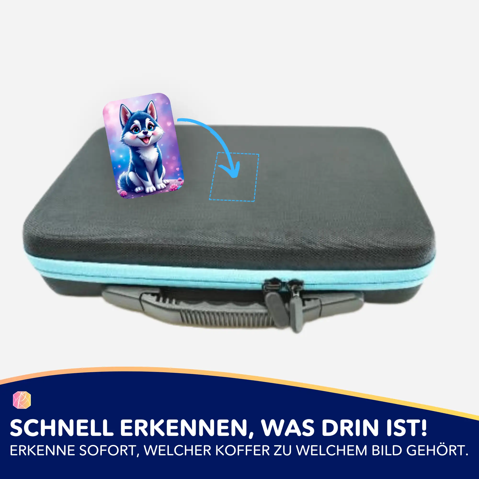 Aufkleber 5er-Set - Husky Happy - Image 4