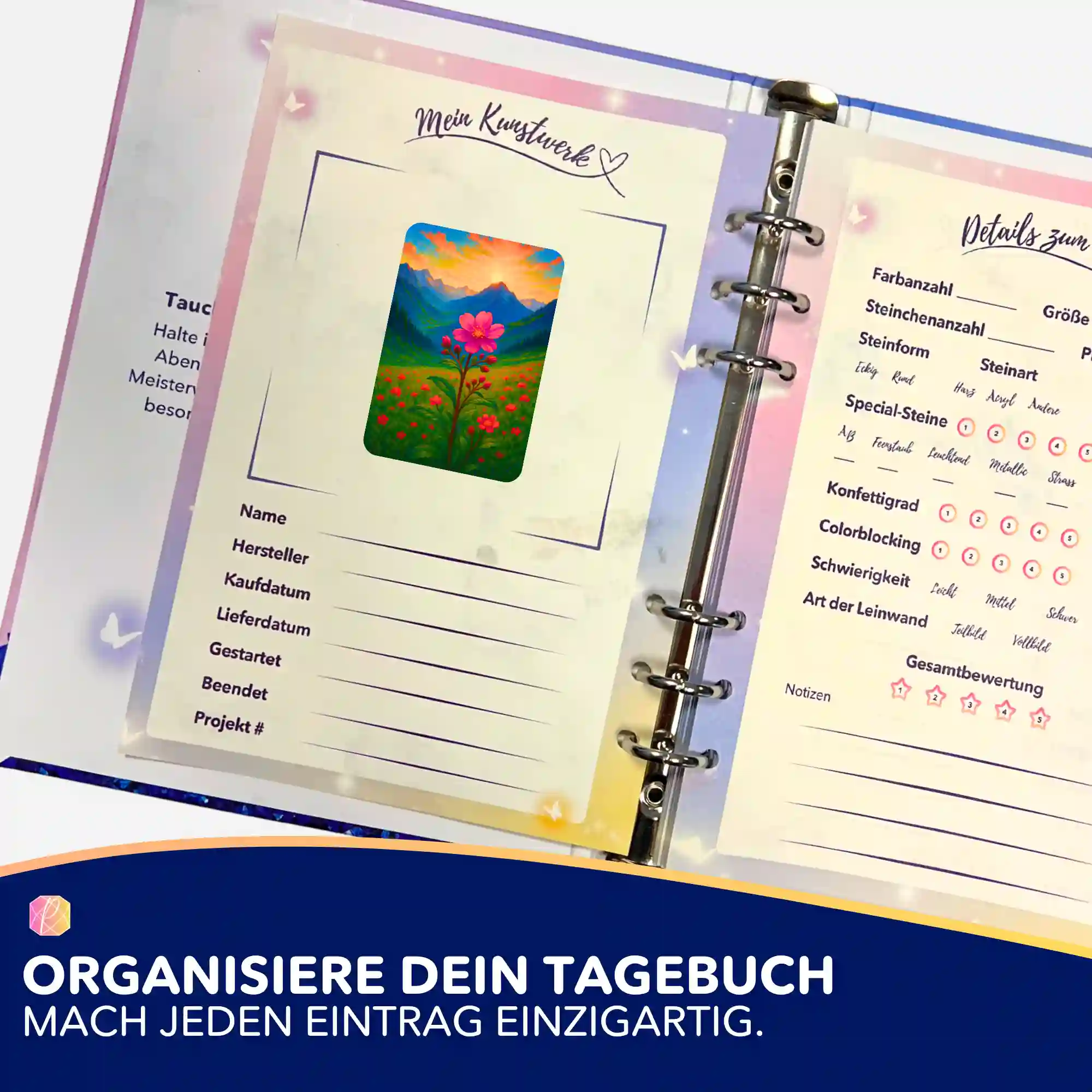 Aufkleber 5er-Set - Jennifer Special - Gebirgsblume - Image 3