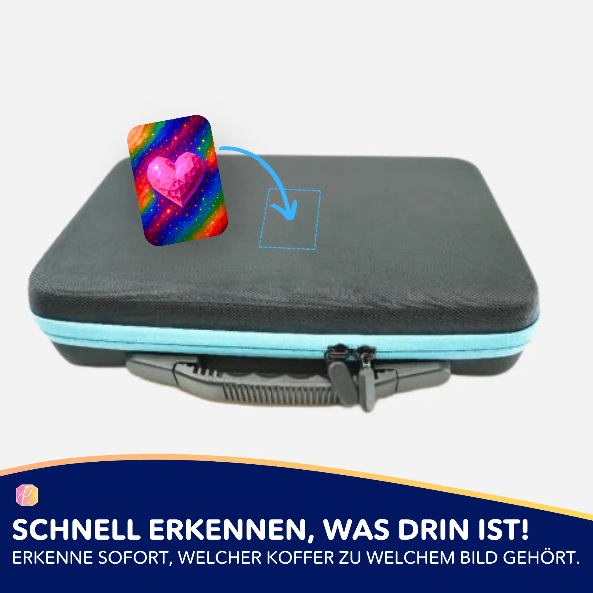 Aufkleber 5er-Set - Jennifer Special - Herzkristall - Image 4