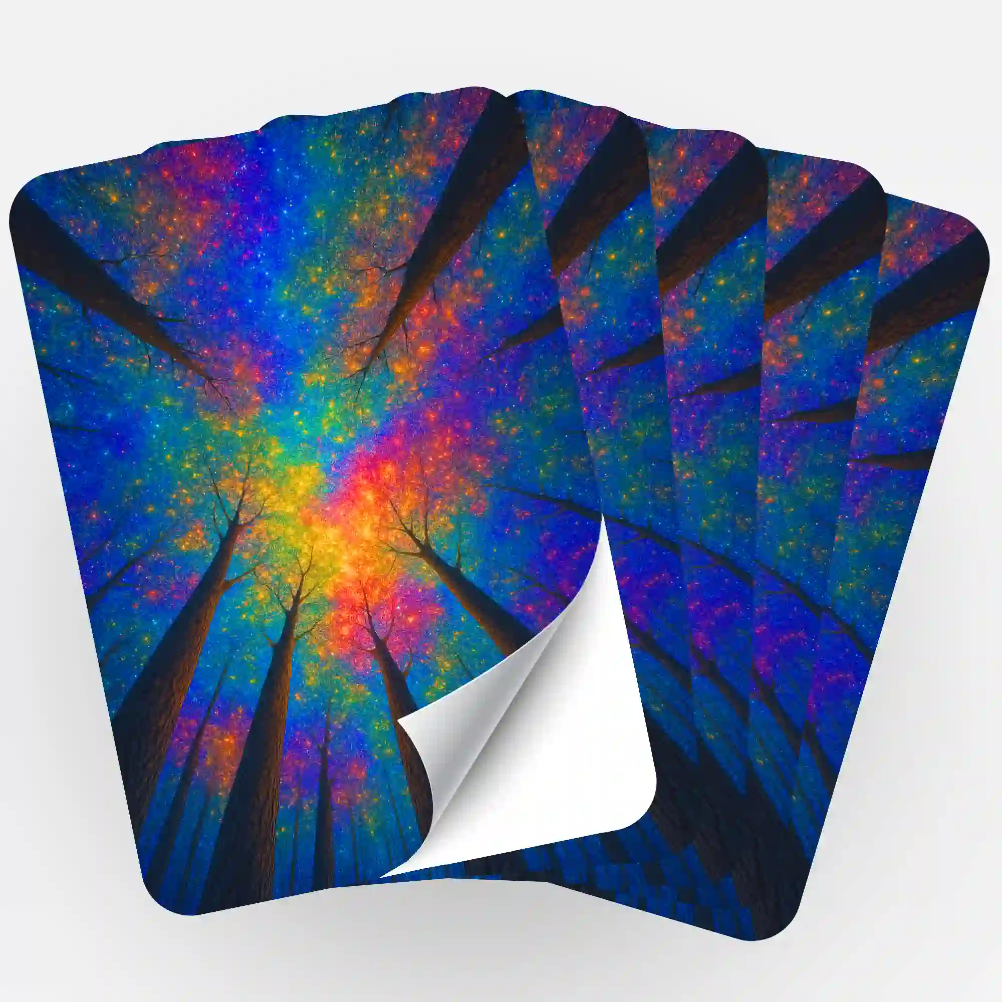 Aufkleber 5er-Set - Jennifer Special - Regenbogenwald
