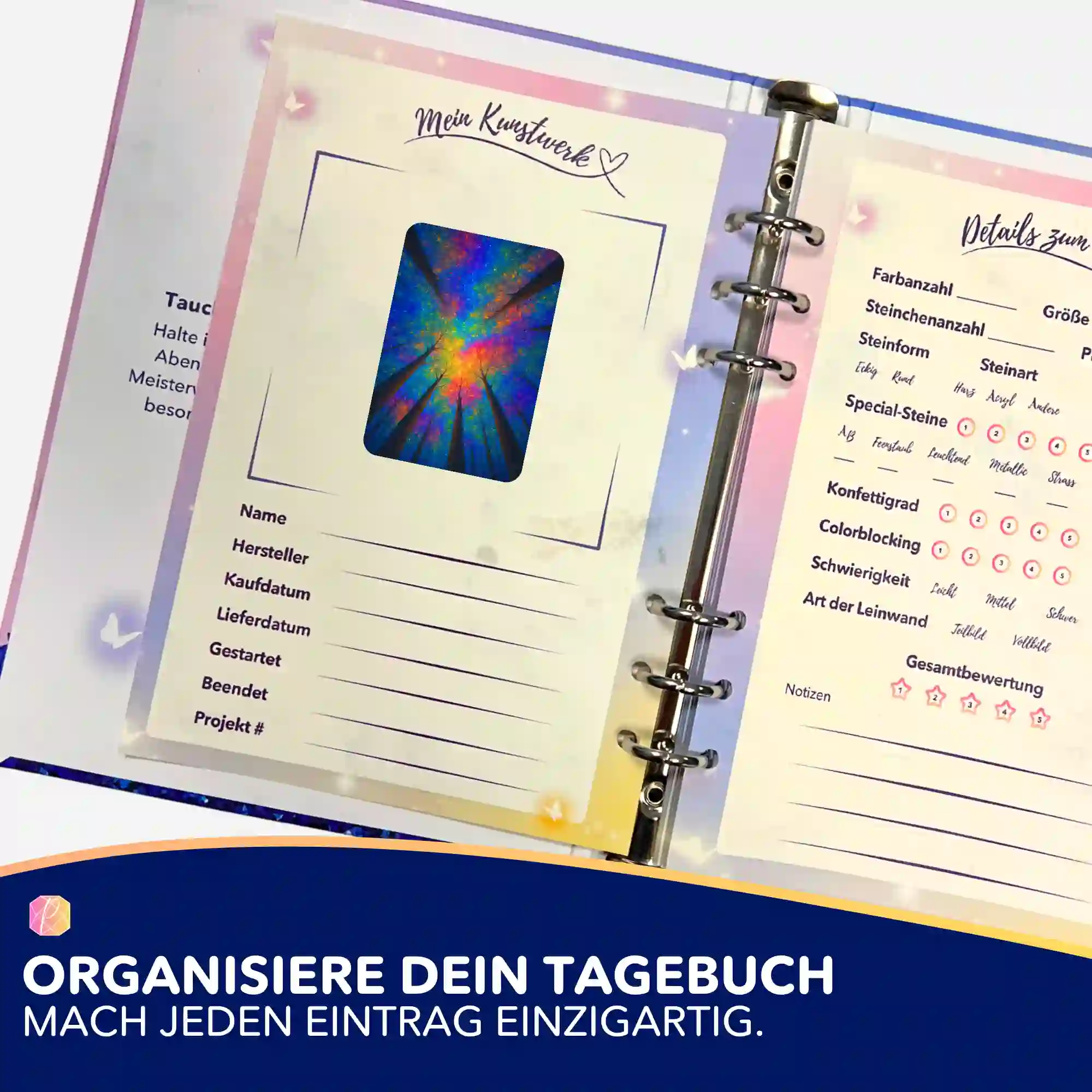 Aufkleber 5er-Set - Jennifer Special - Regenbogenwald - Image 3