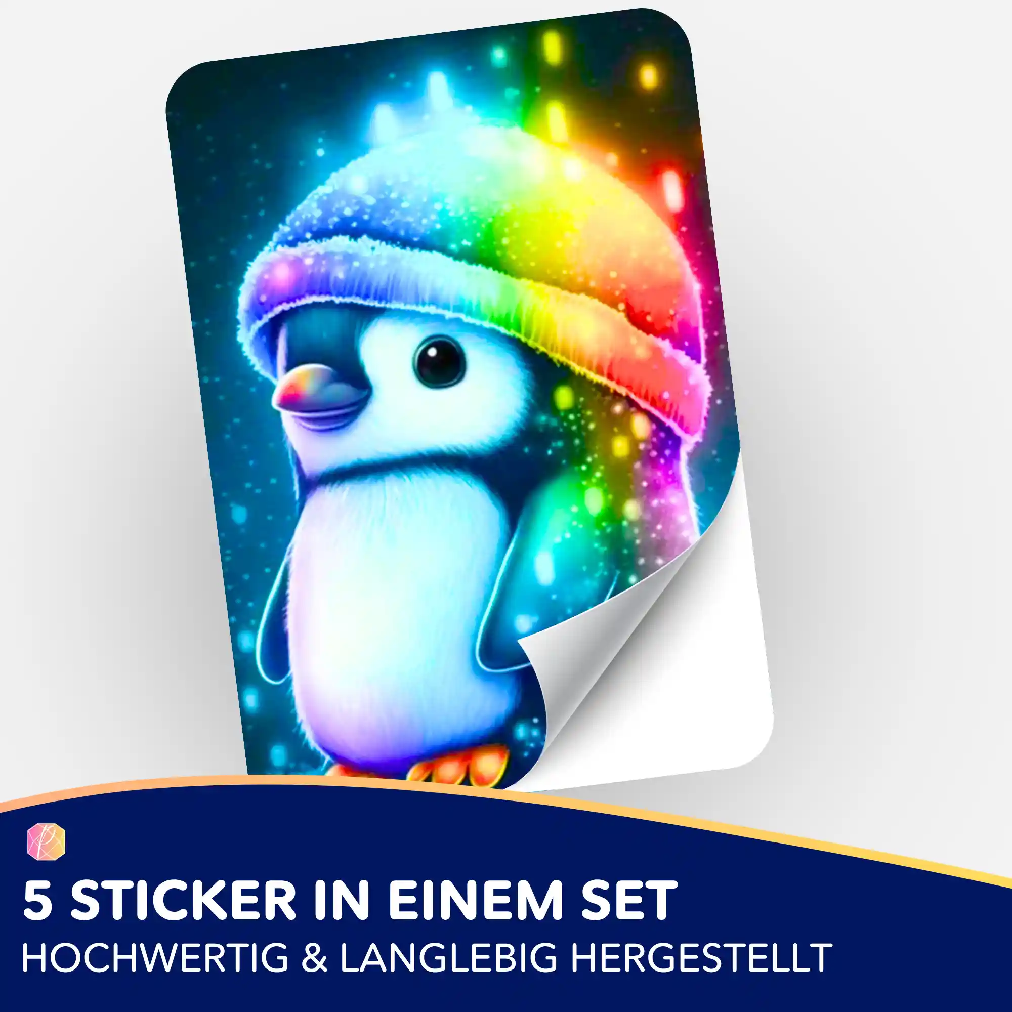 Aufkleber 5er-Set - Kleiner Pinguin - Image 2