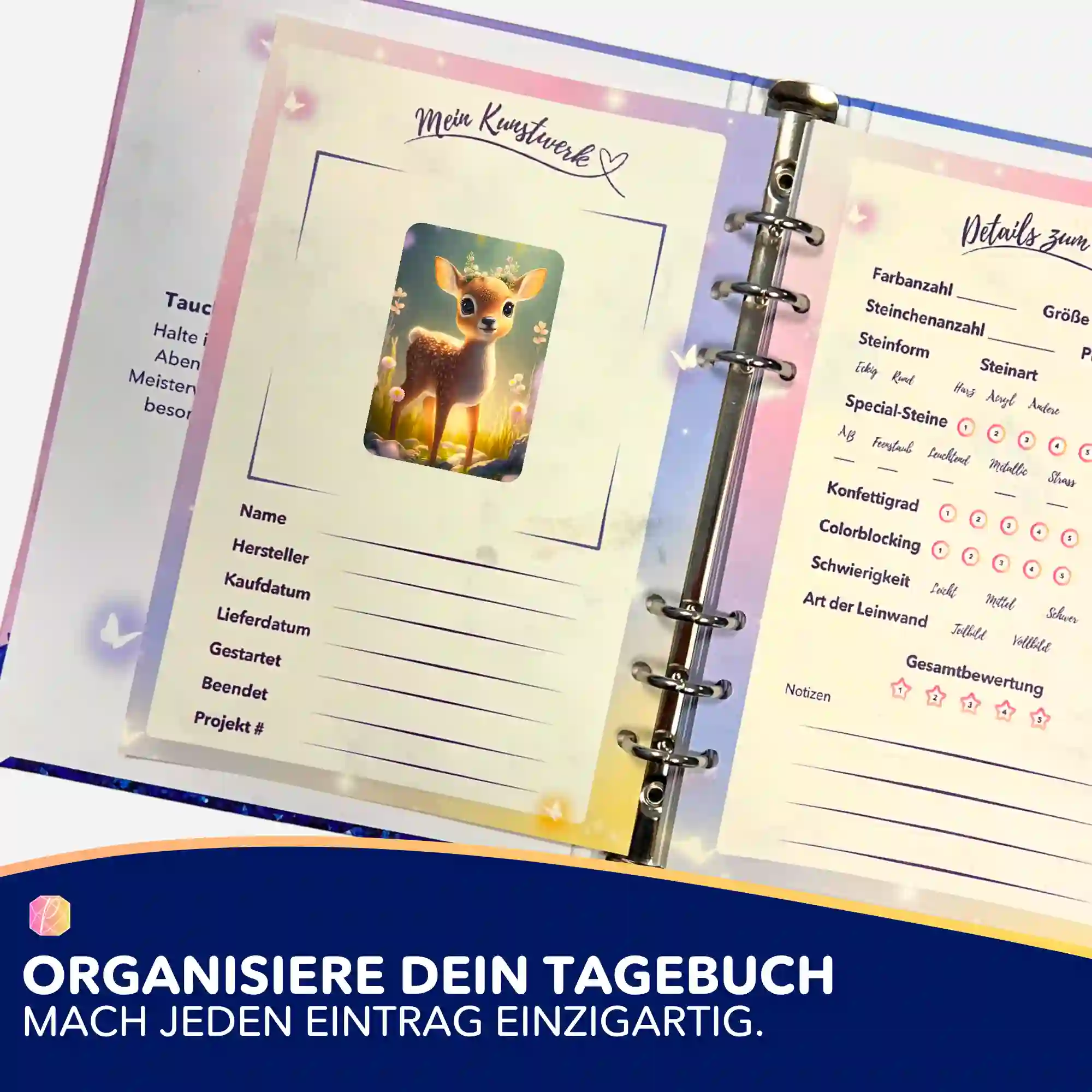 Aufkleber 5er-Set - Kleines Rehkitz Anabell "Limited Edition" - Image 3