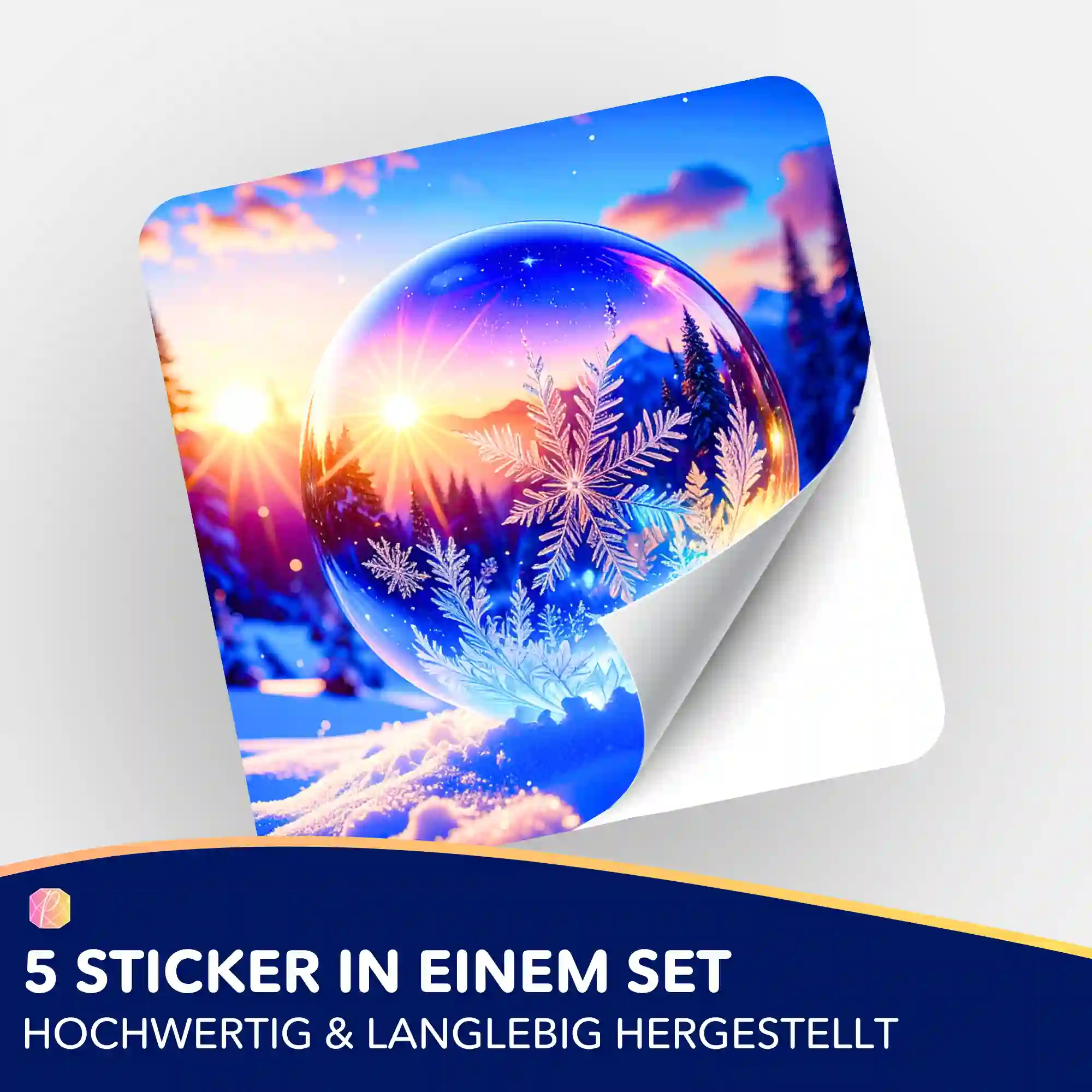 Aufkleber 5er-Set - Kristallwelt - Image 2