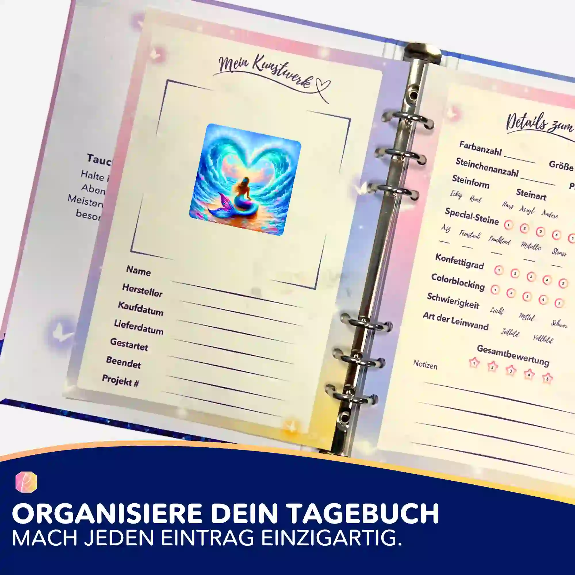 Aufkleber 5er-Set - Liebe der Meerjungfrau - Image 3