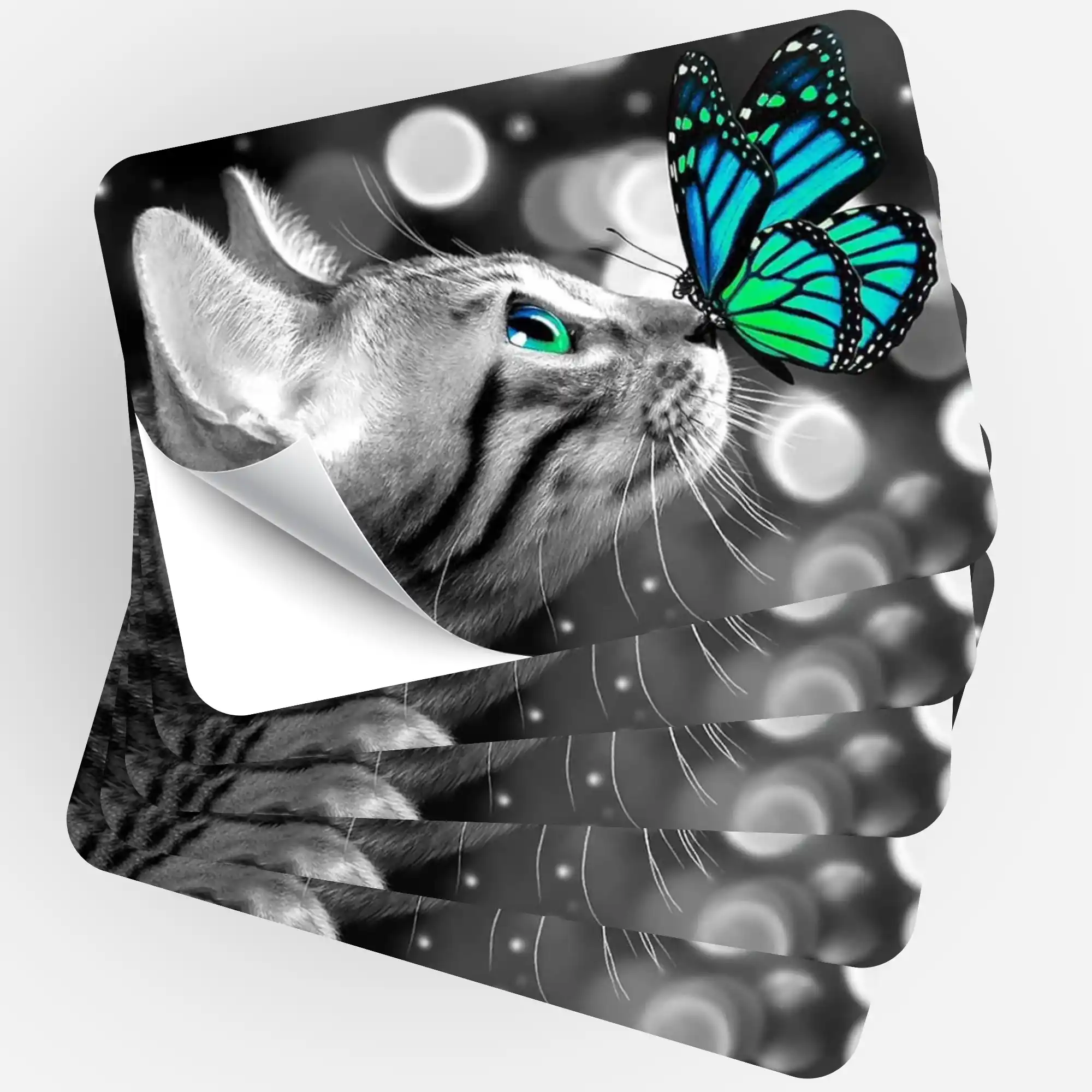 Aufkleber 5er-Set - Lovely Cat