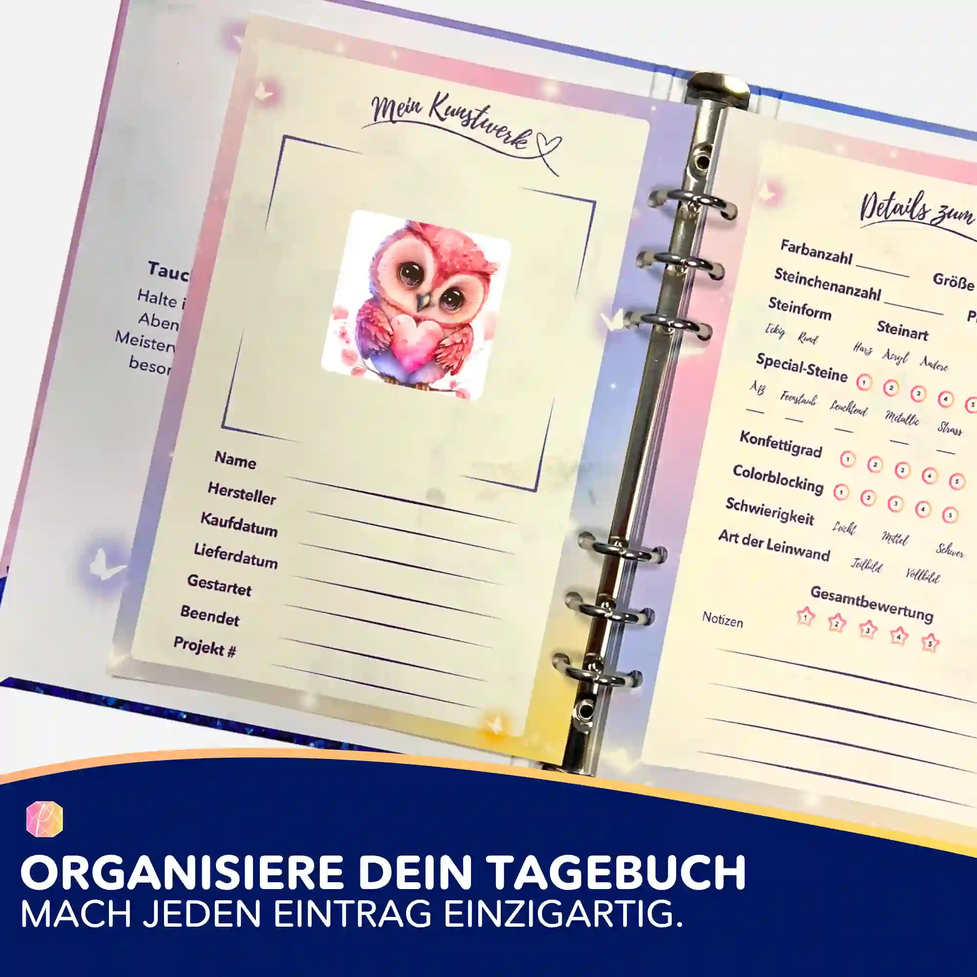 Aufkleber 5er-Set - Loving Owl - Image 3