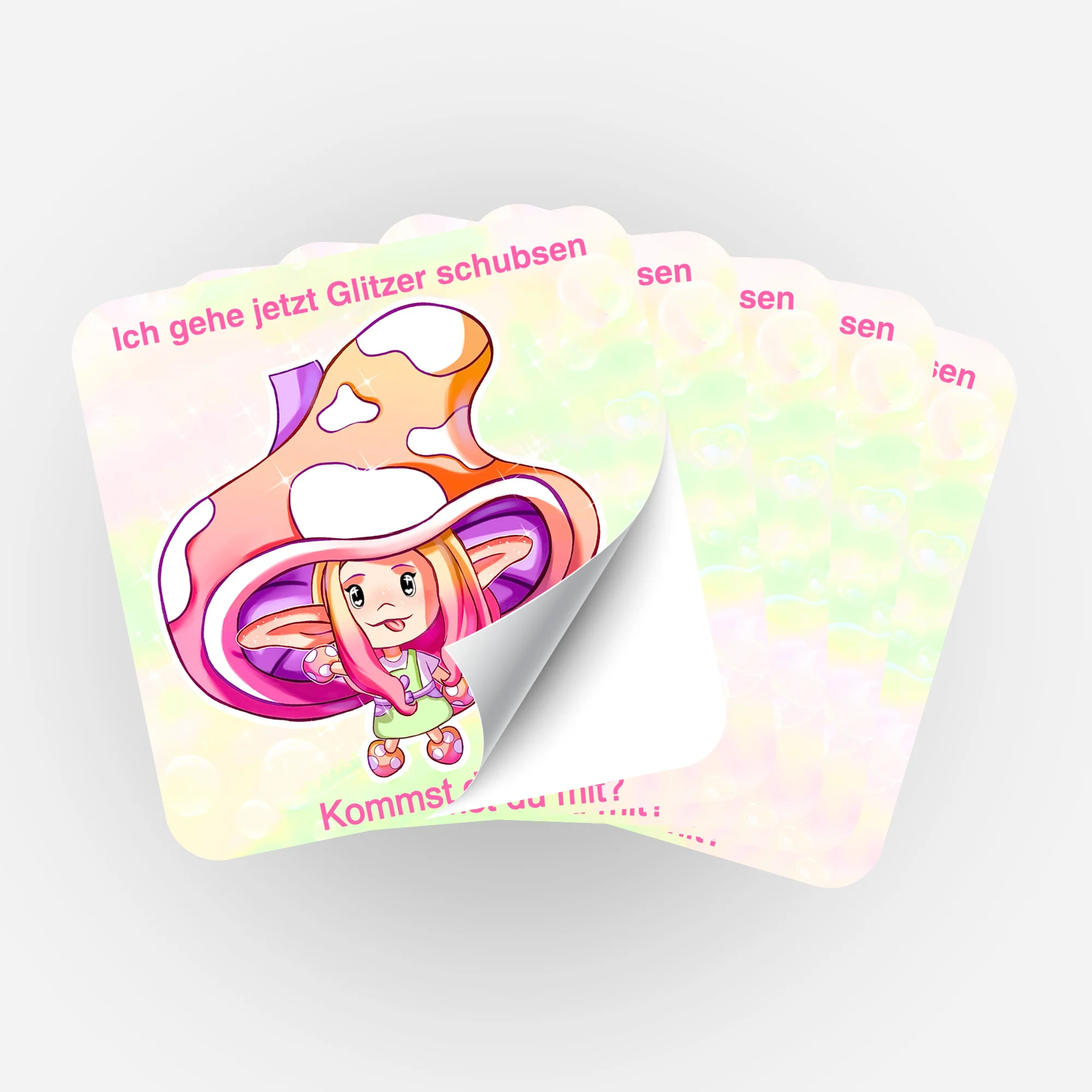 Aufkleber 5er-Set - Moni´s Special - Moni Shroomi