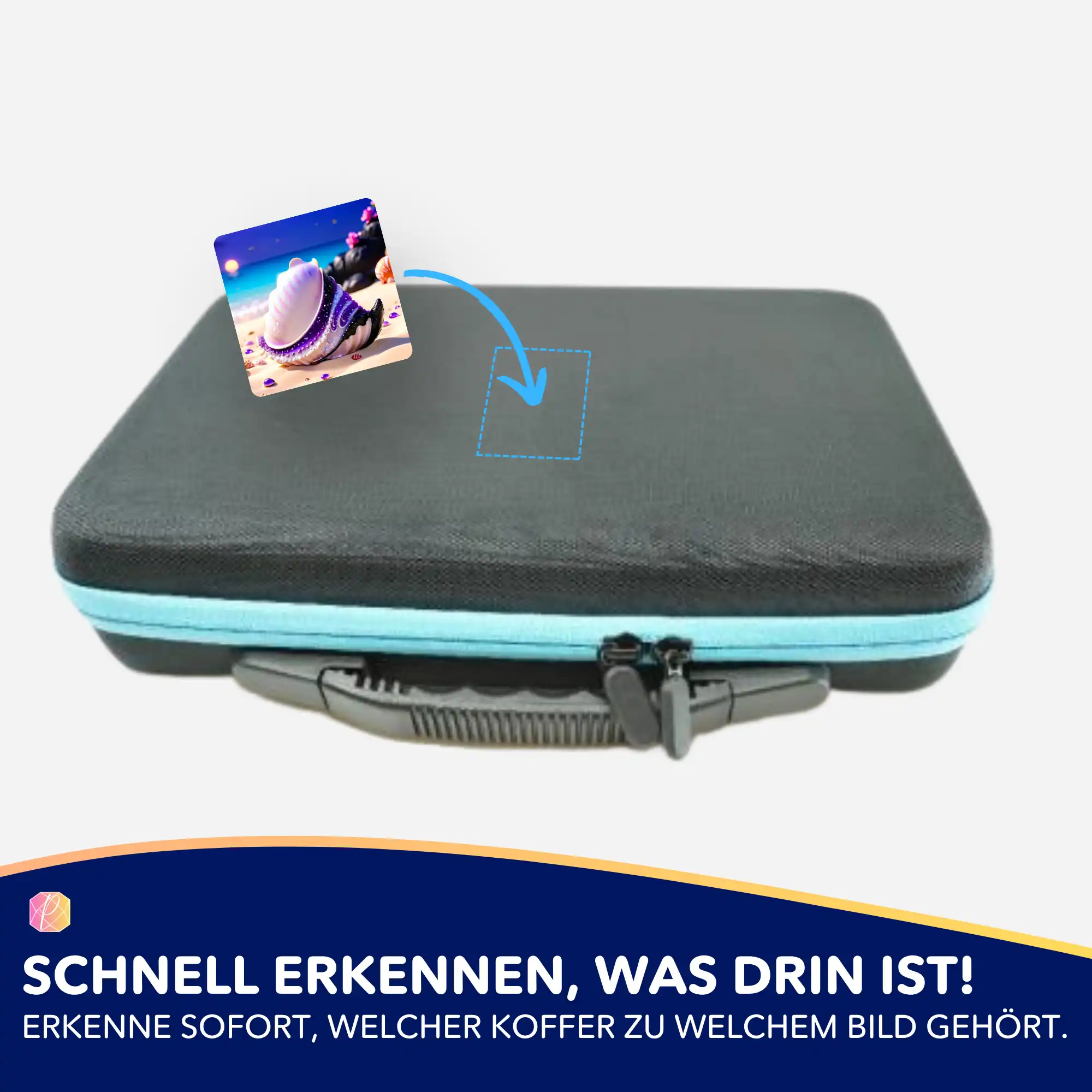Aufkleber 5er-Set - Muschel Violett - Image 4