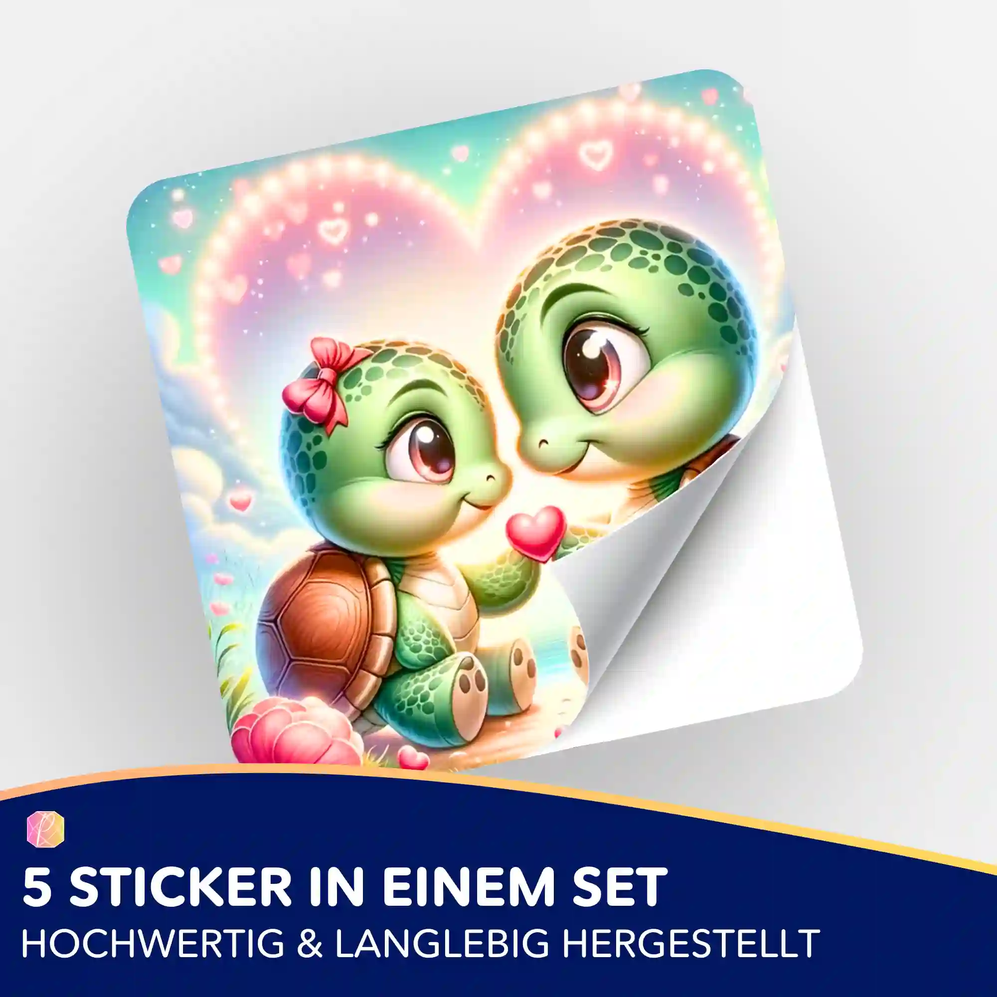 Aufkleber 5er-Set - Paul und Paulinchen in Love - Image 2