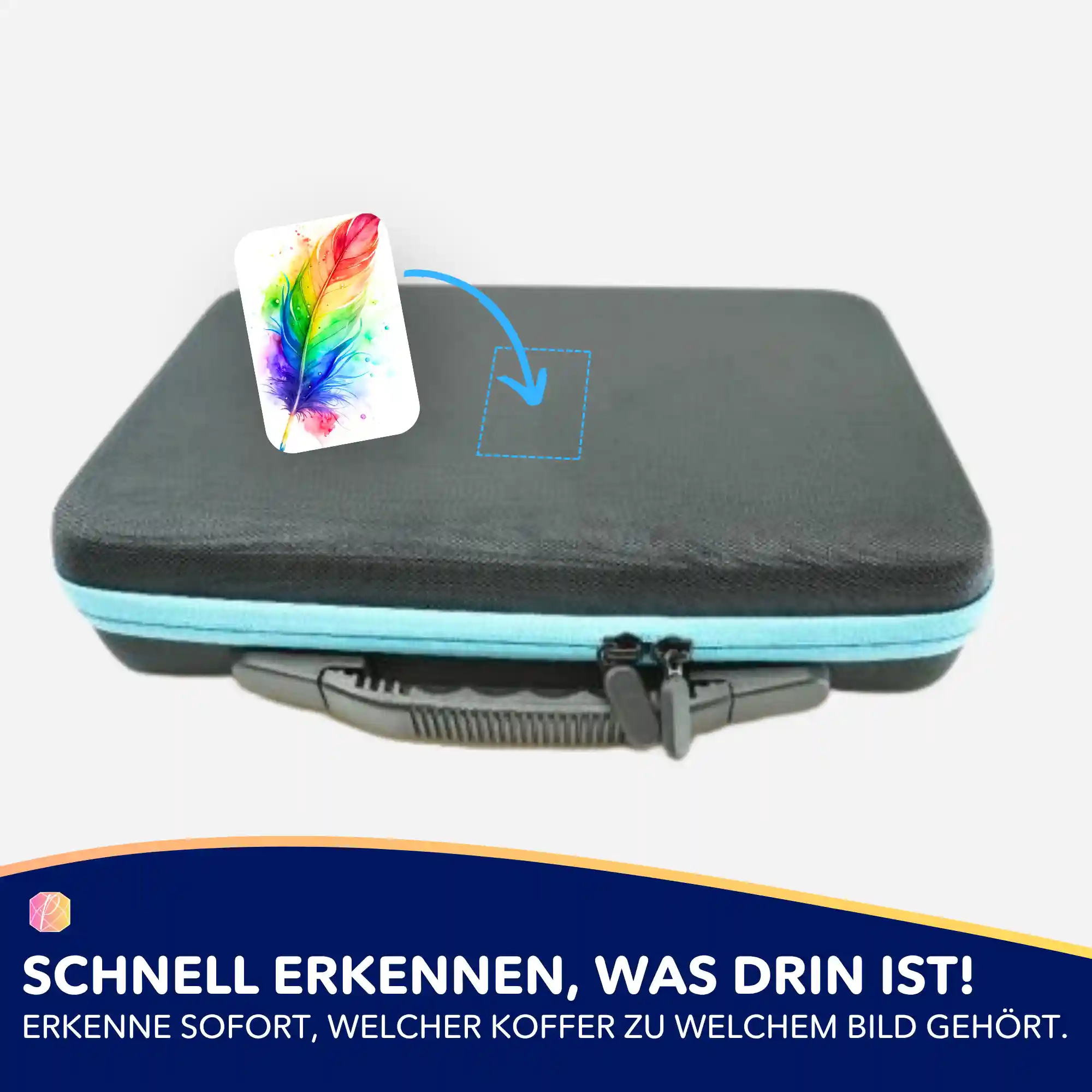 Aufkleber 5er-Set - Rainbow Feather - Image 4