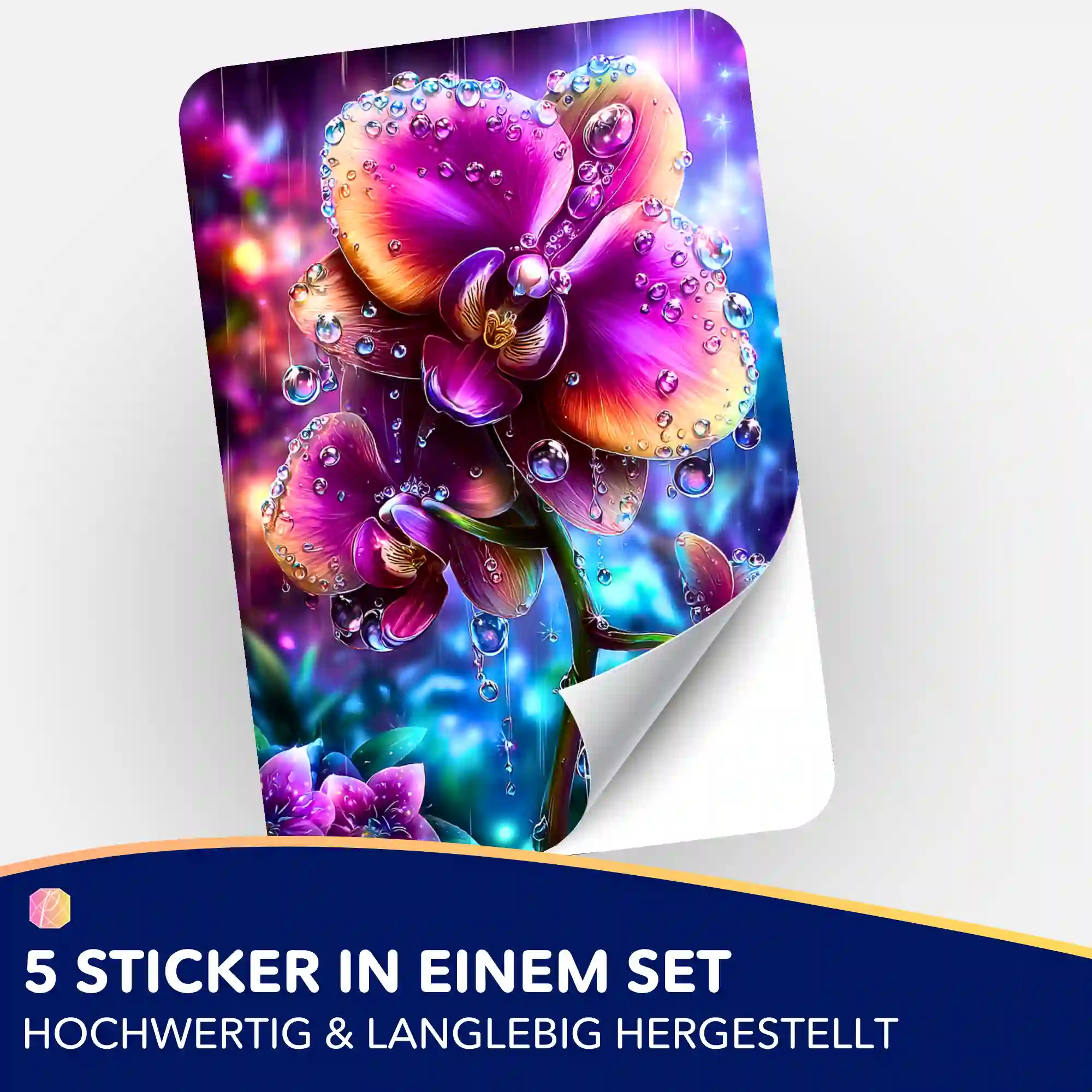 Aufkleber 5er-Set - Regenkuss - Image 2