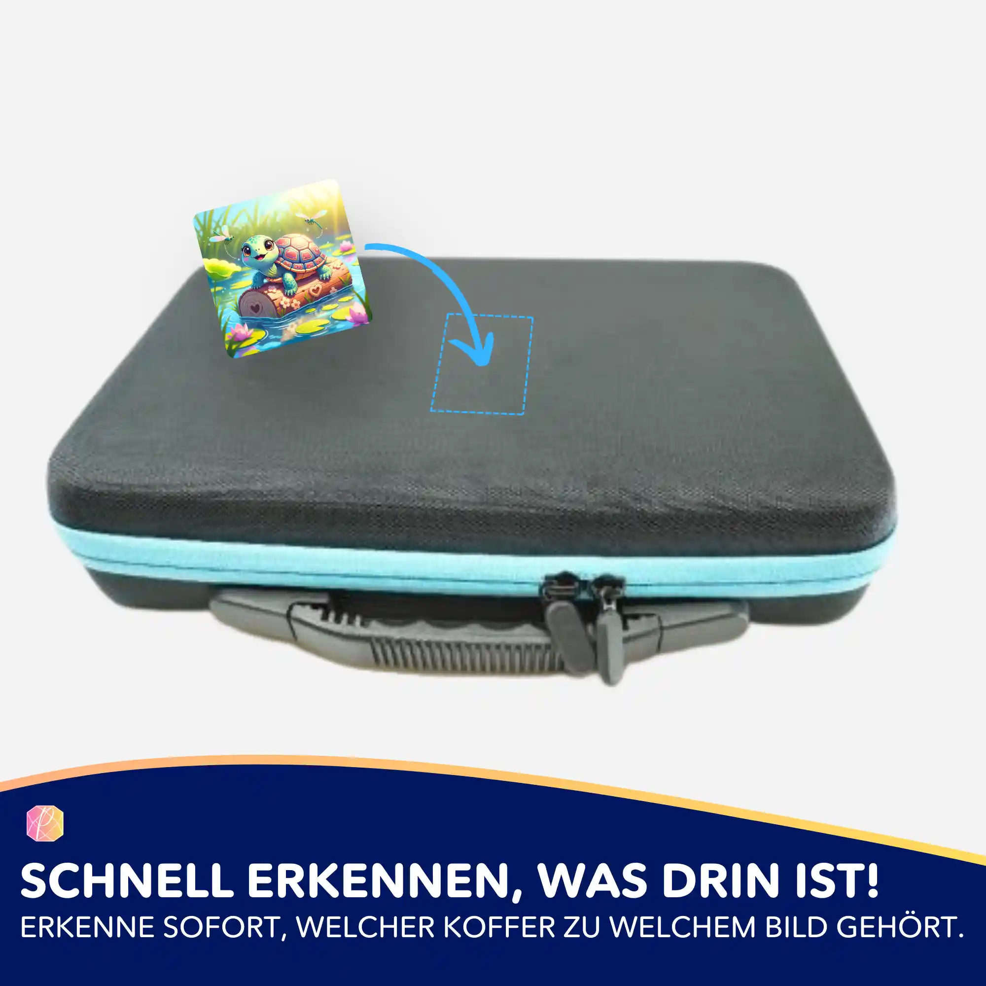Aufkleber 5er-Set - Schildkrötenmädchen Karla - Image 4
