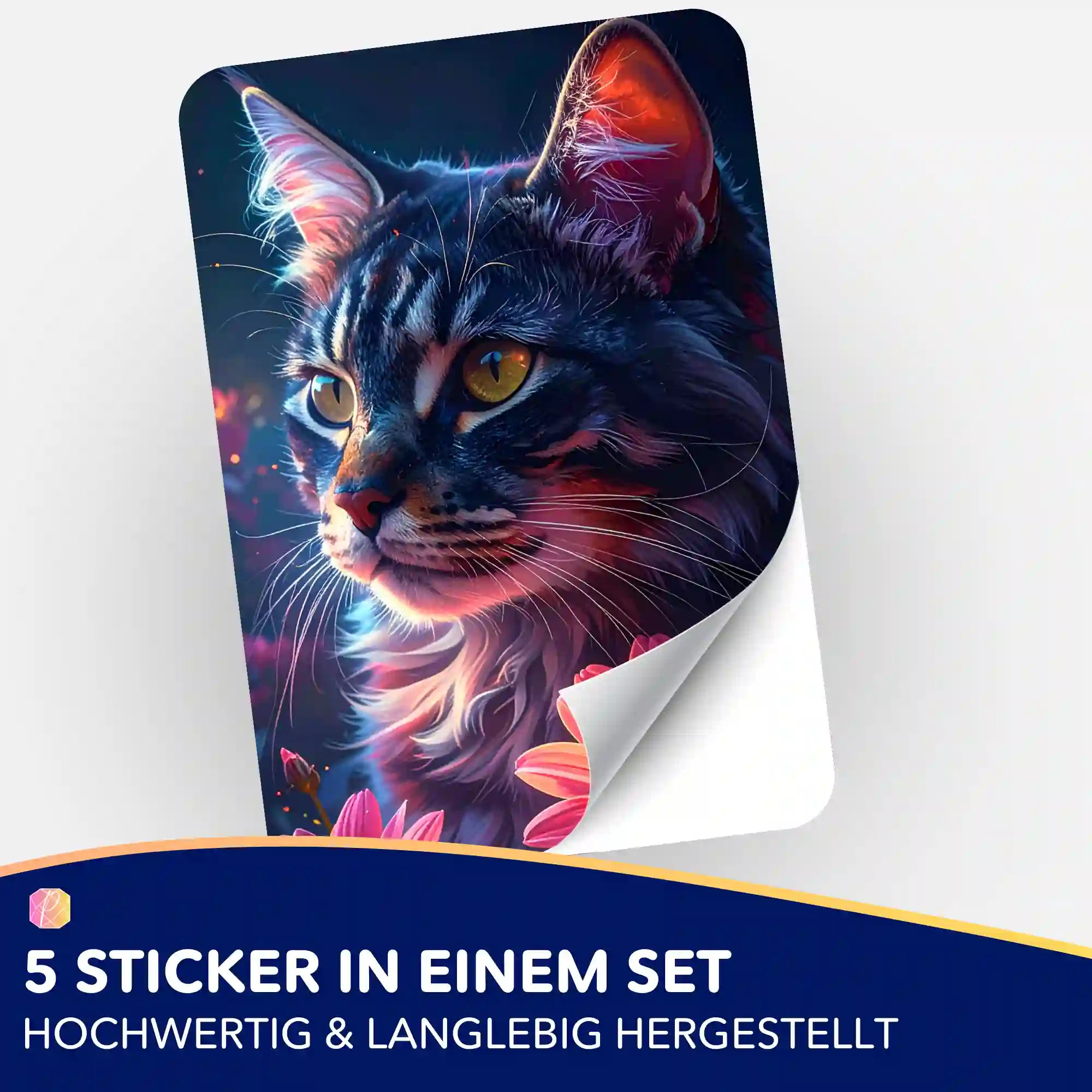 Aufkleber 5er-Set - Segen der Bastet "Limited Edition" - Image 2