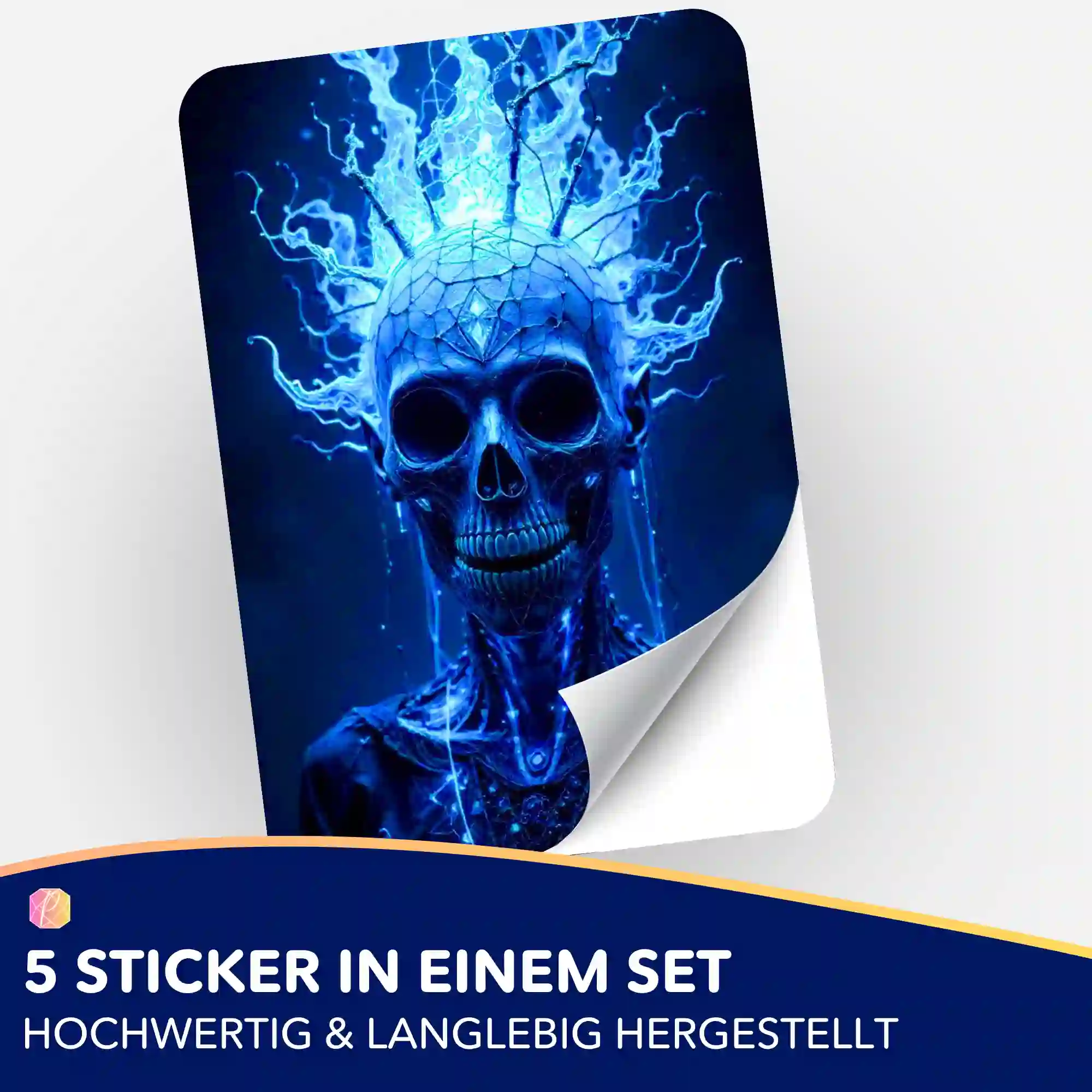 Aufkleber 5er-Set - Skull - Image 2