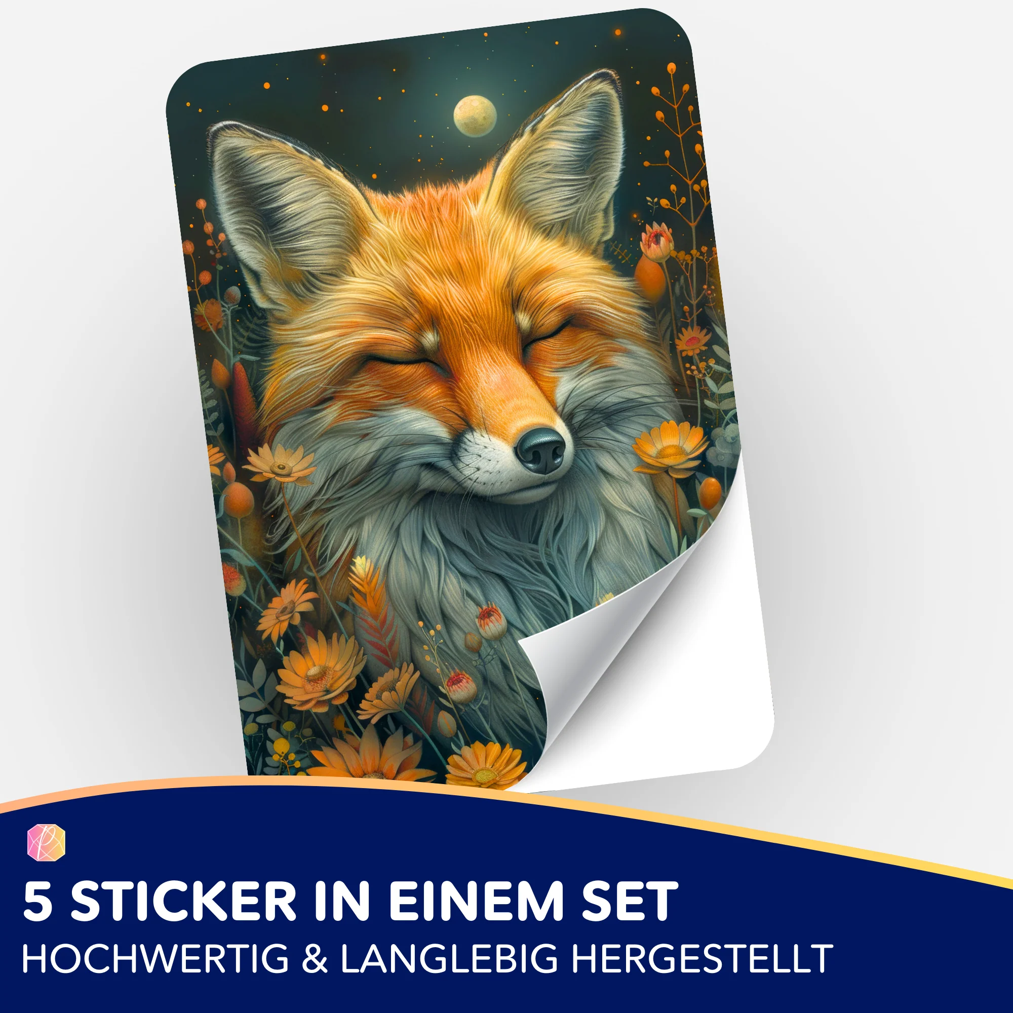 Aufkleber 5er-Set - Susen Pfifferling - Foxy Dreams - Image 2