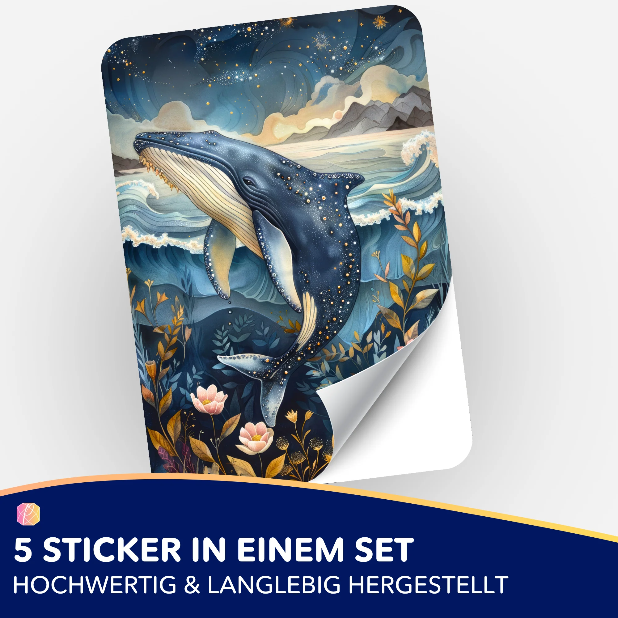Aufkleber 5er-Set - Susen Pfifferling - Meeresträume - Image 2