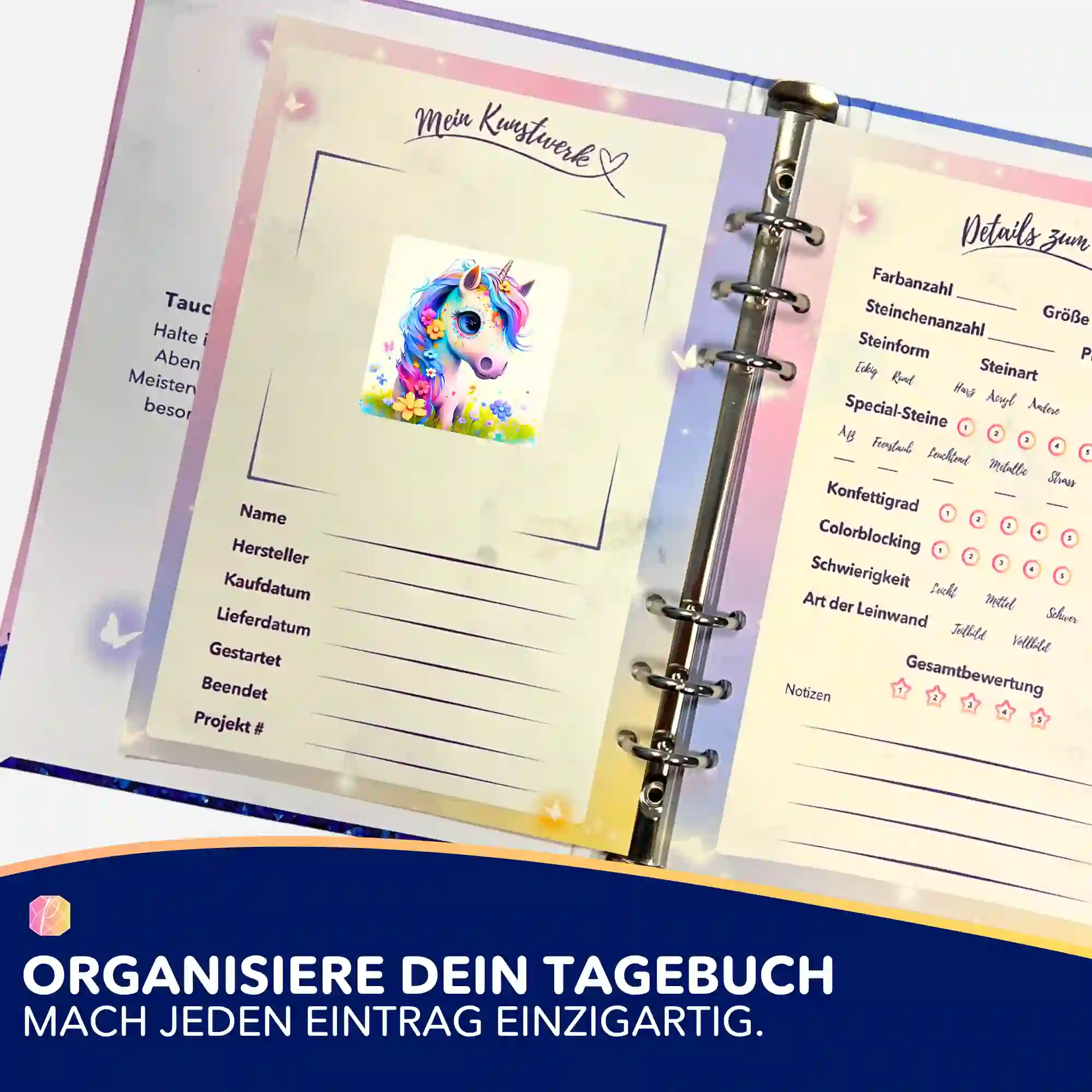 Aufkleber 5er-Set - Süßes Einhorn - Image 3