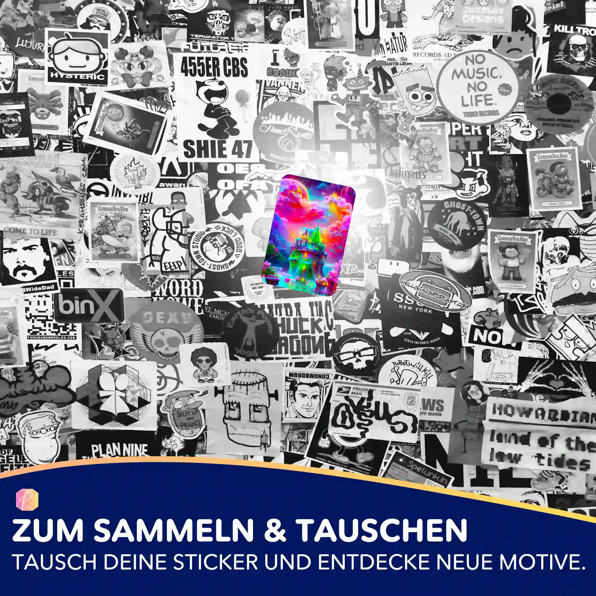 Aufkleber 5er-Set - Traumland in der Fantasie - Image 5