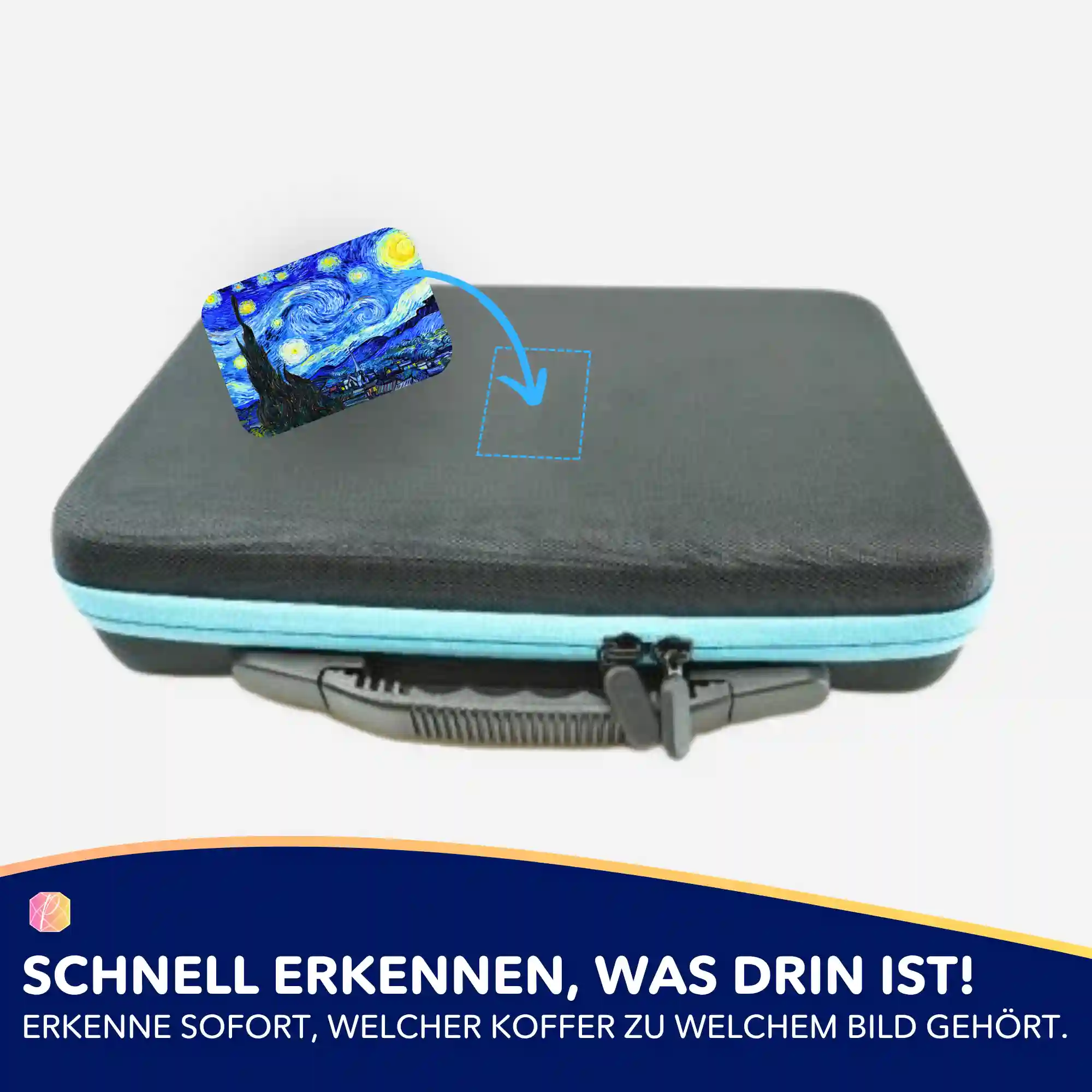 Aufkleber 5er-Set - Van Gogh "Sternennacht" - Image 4
