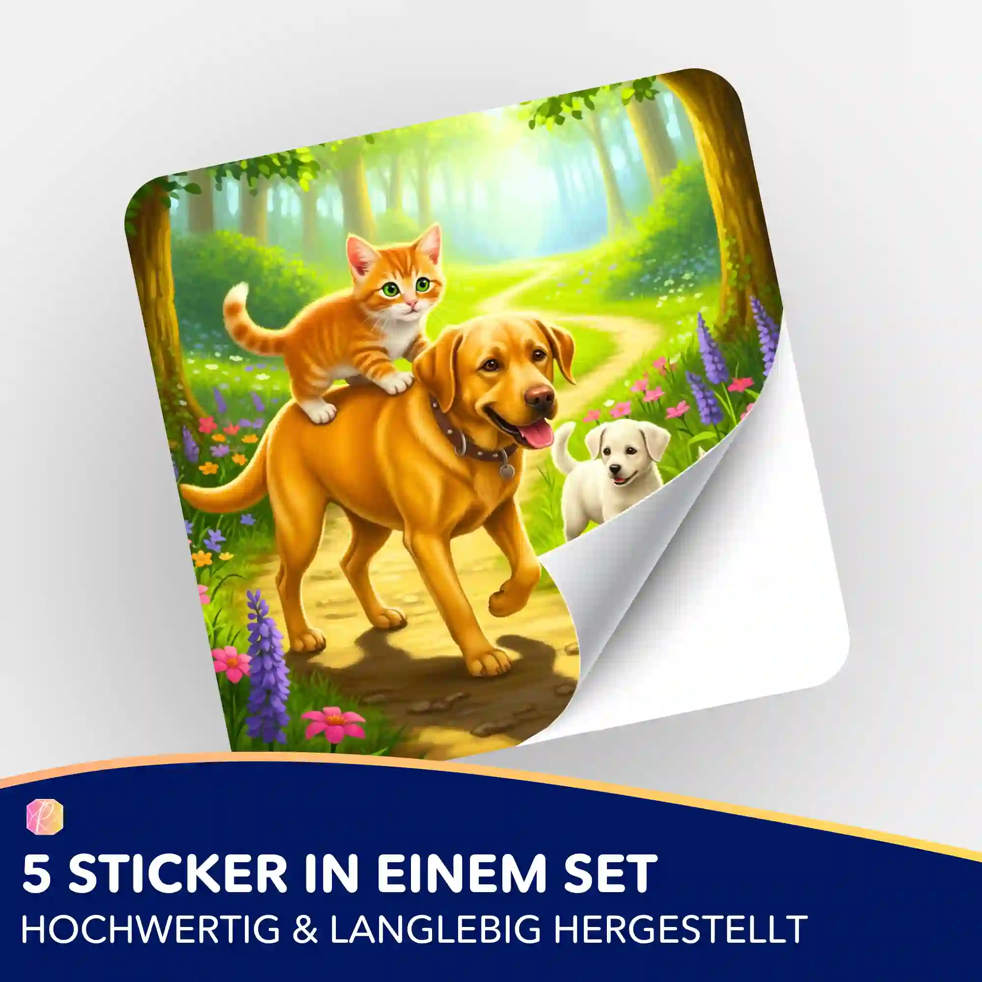 Aufkleber 5er-Set - Waldspaziergang "Limited Edition" - Image 2