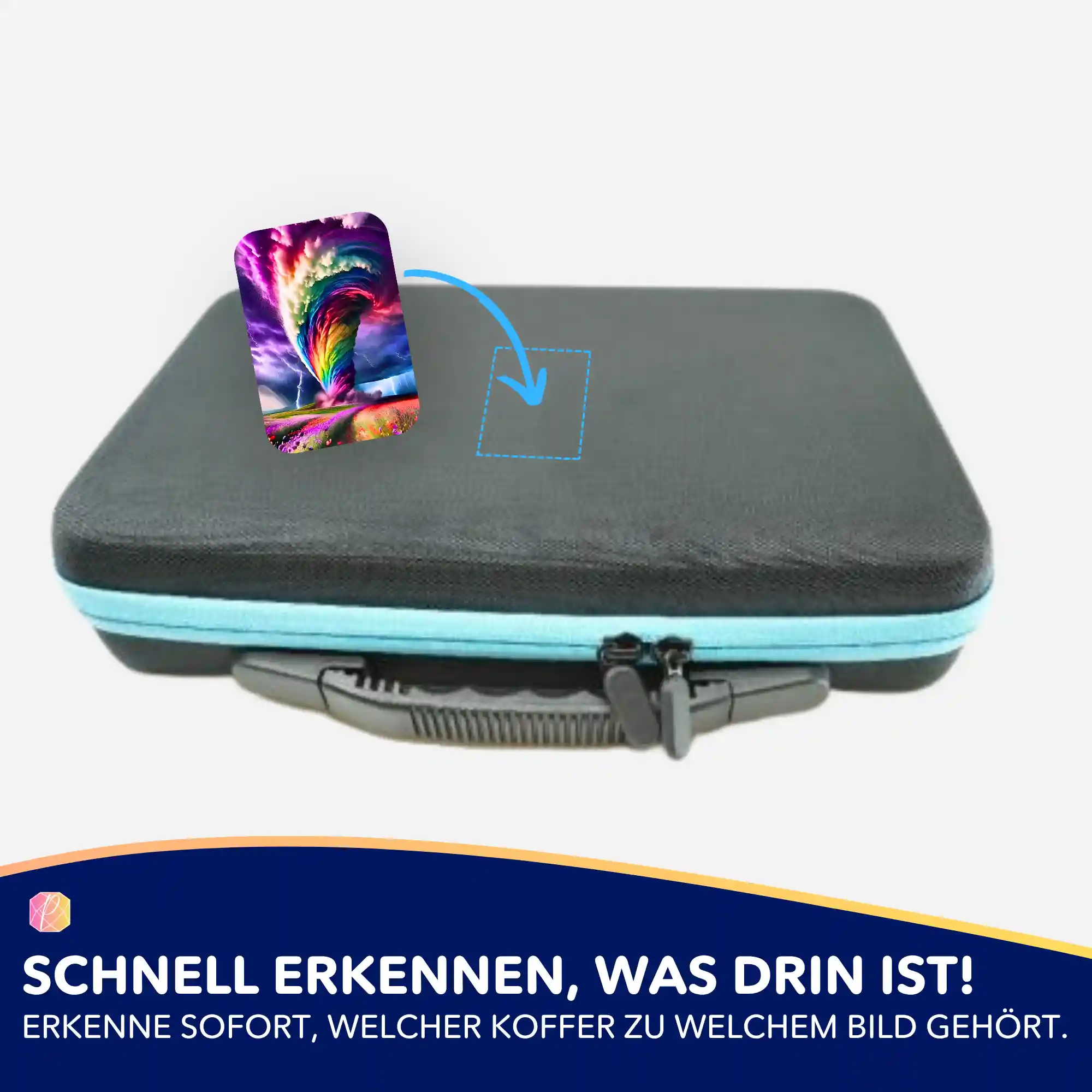 Aufkleber 5er-Set - Wirbelsturm der Farben - Image 4