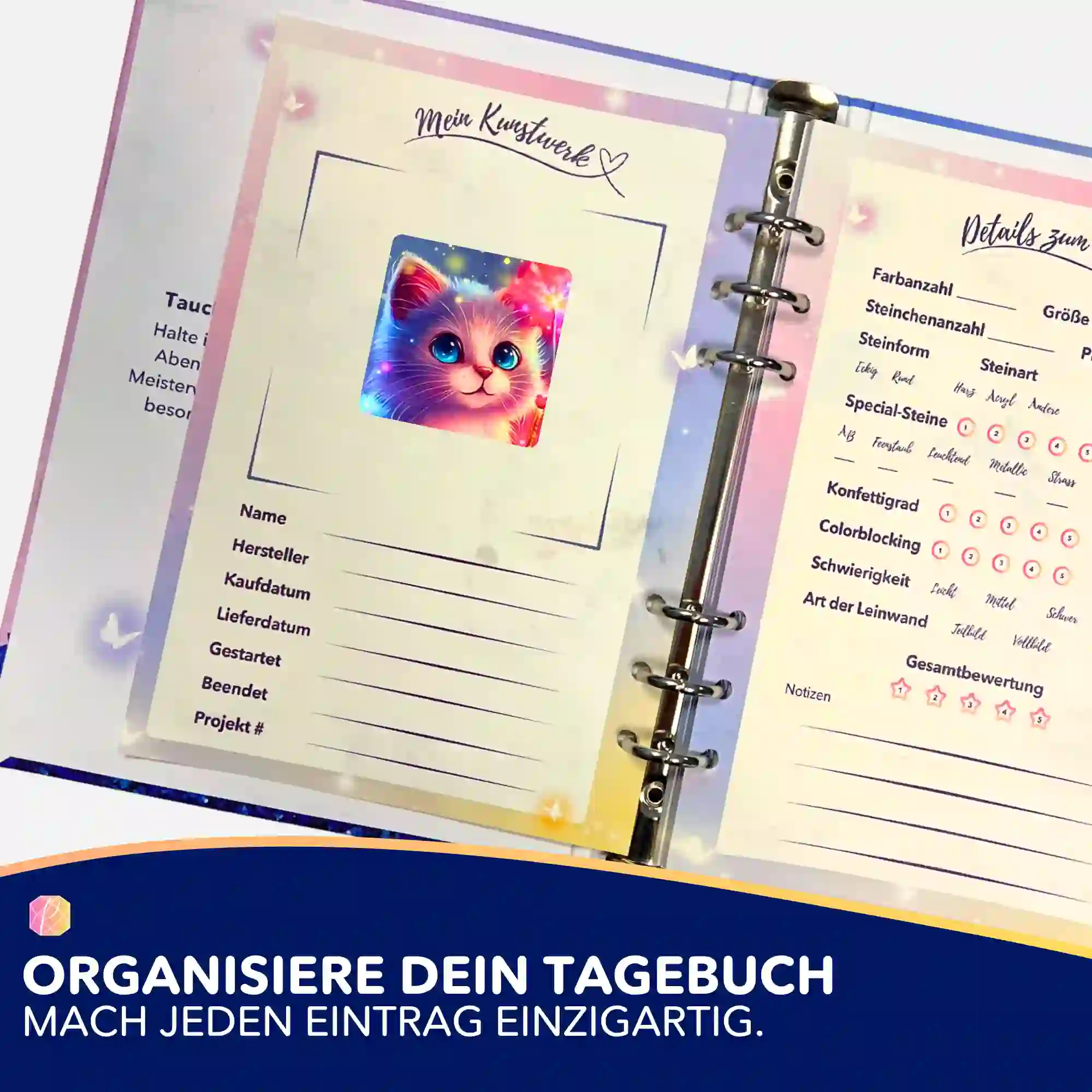 Aufkleber 5er-Set - Zauberkätzchen - Image 3