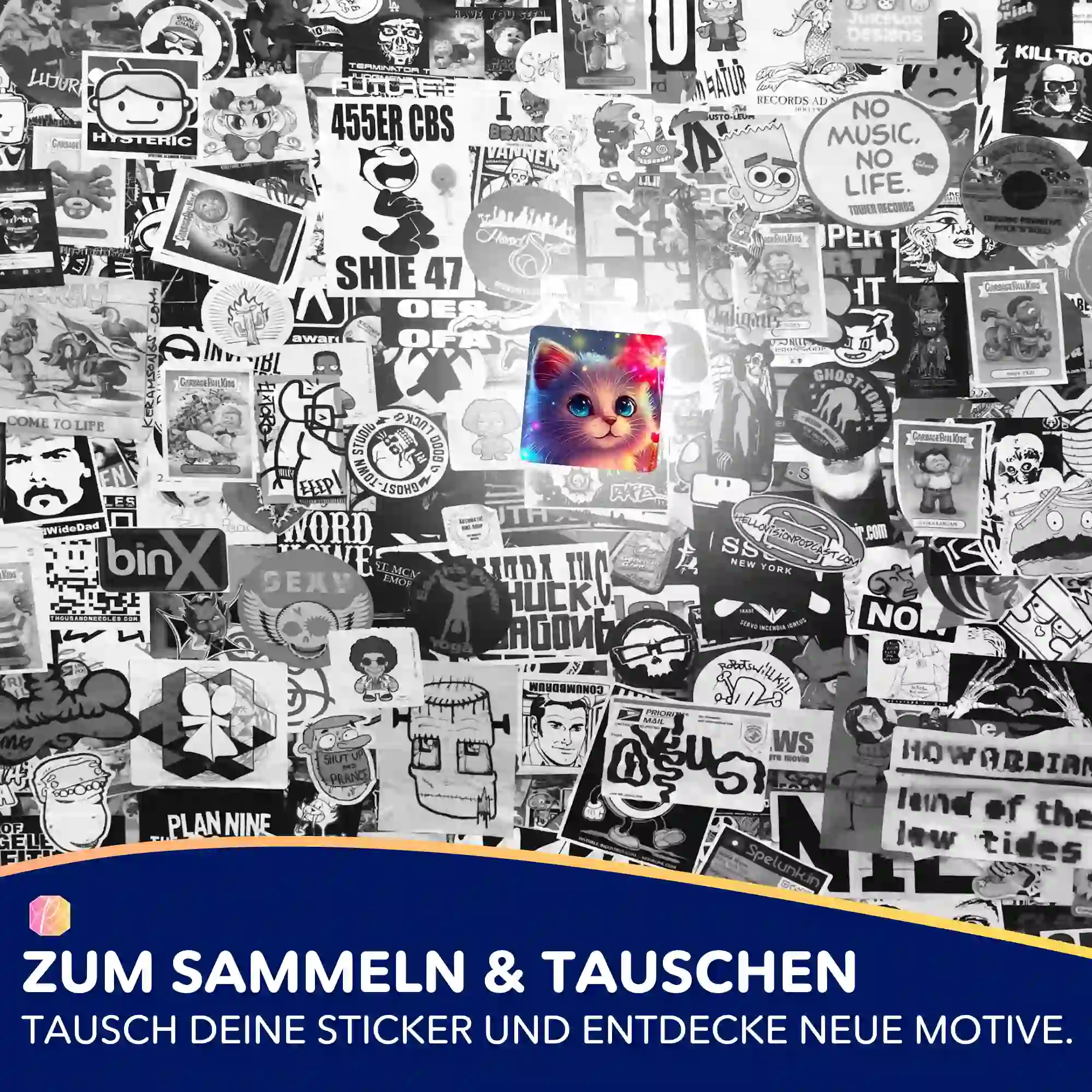 Aufkleber 5er-Set - Zauberkätzchen - Image 5
