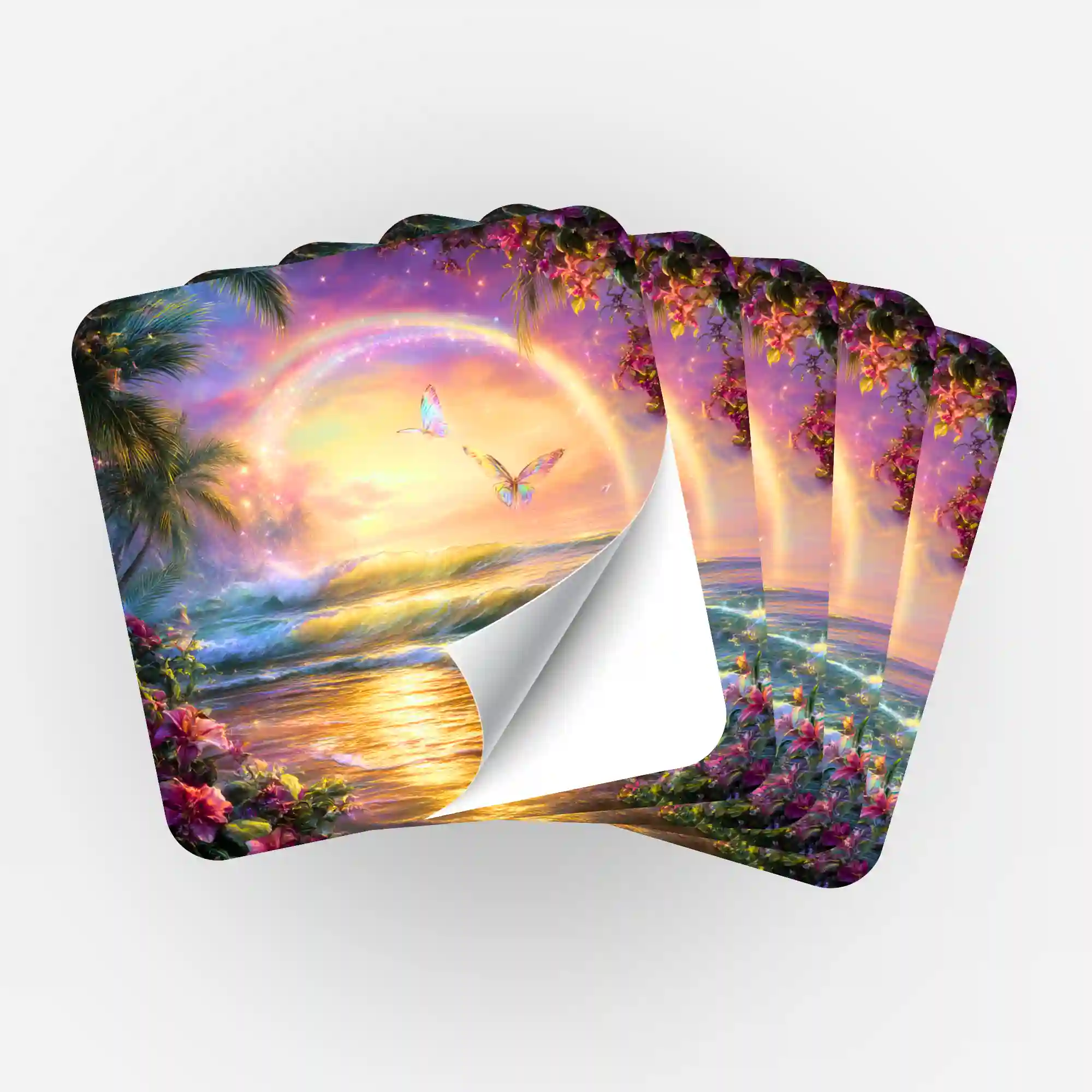 Aufkleber 5er-Set - Zwischen Himmel und Meer